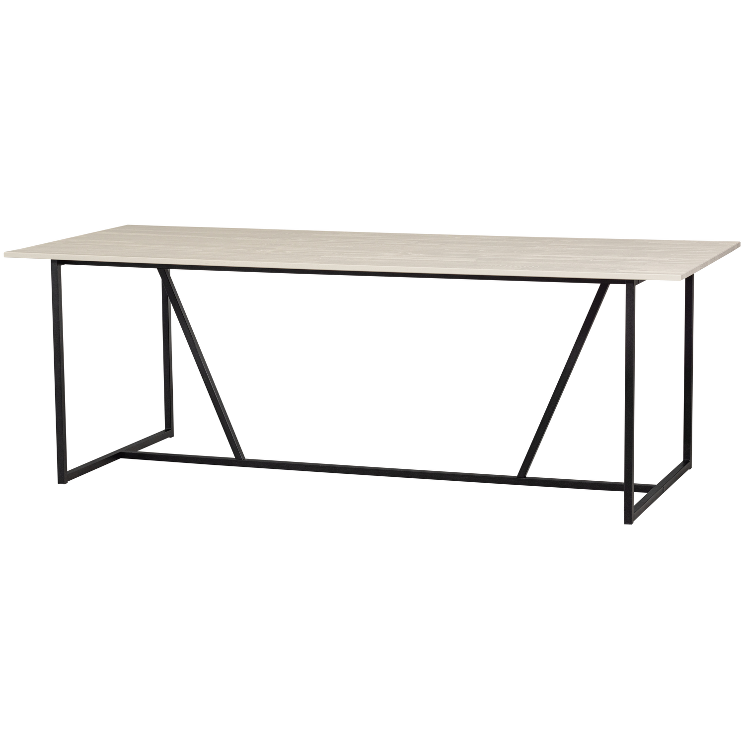 Silas Dining table Ash wood Metal