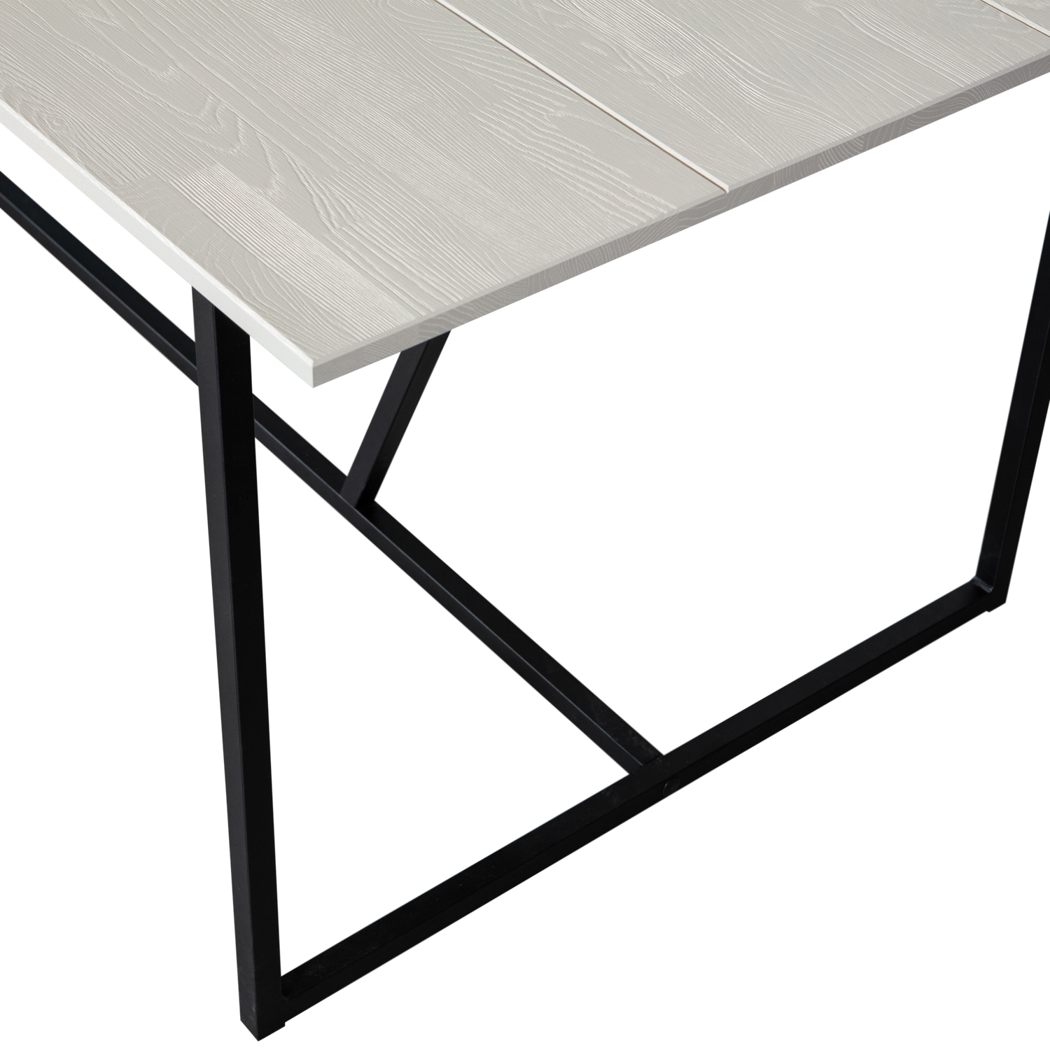 Silas Dining table Ash wood Metal