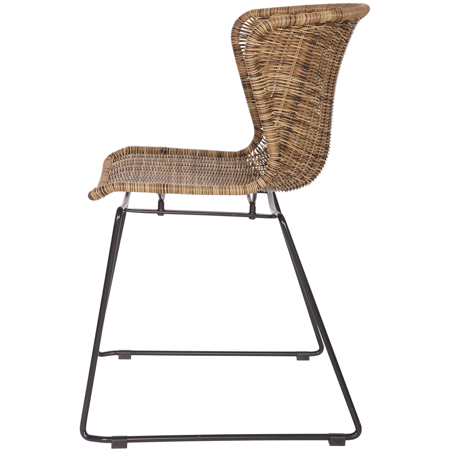 2x Wings Chair Steel Natural