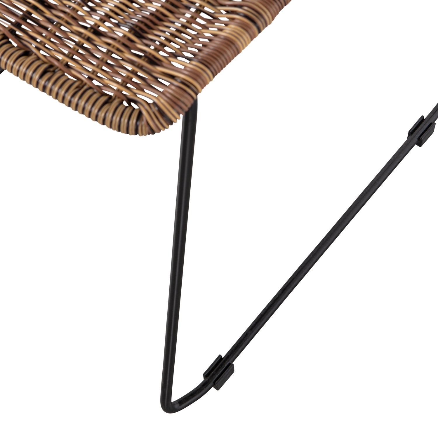 2x Wings Chair Steel Natural