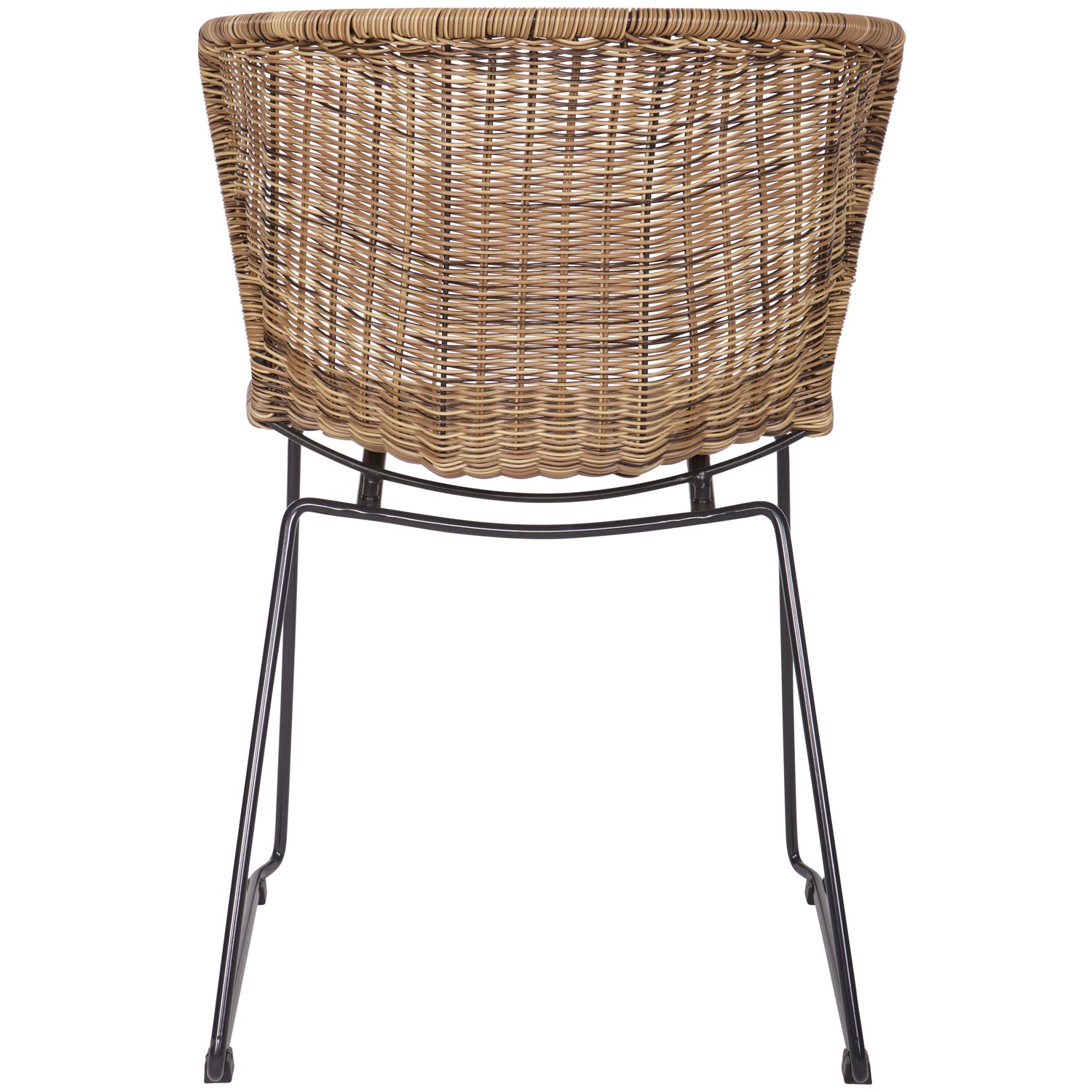 2x Wings Chair Steel Natural