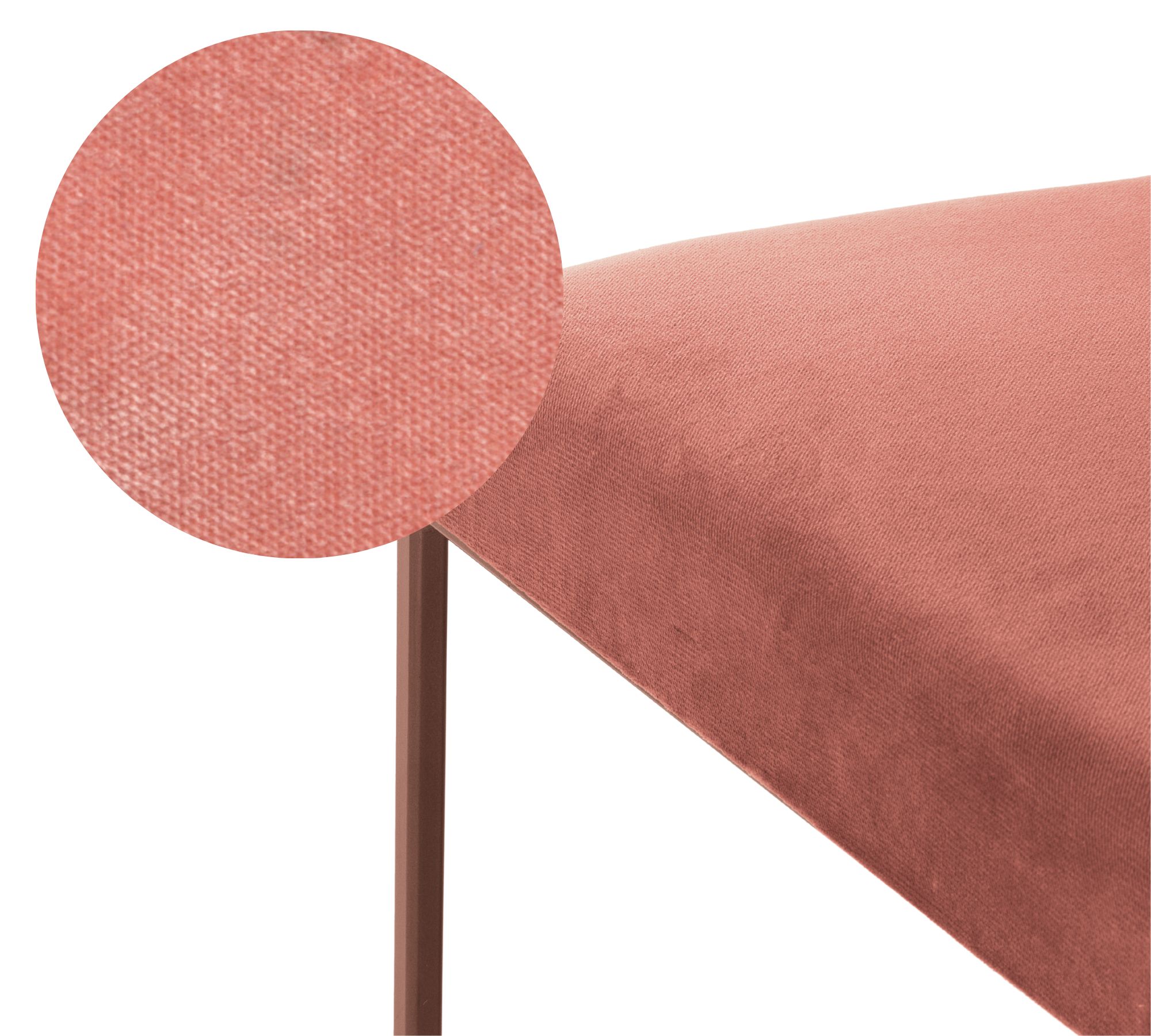 Cube Esszimmerstuhl Velvet Line Rosa Kupfer