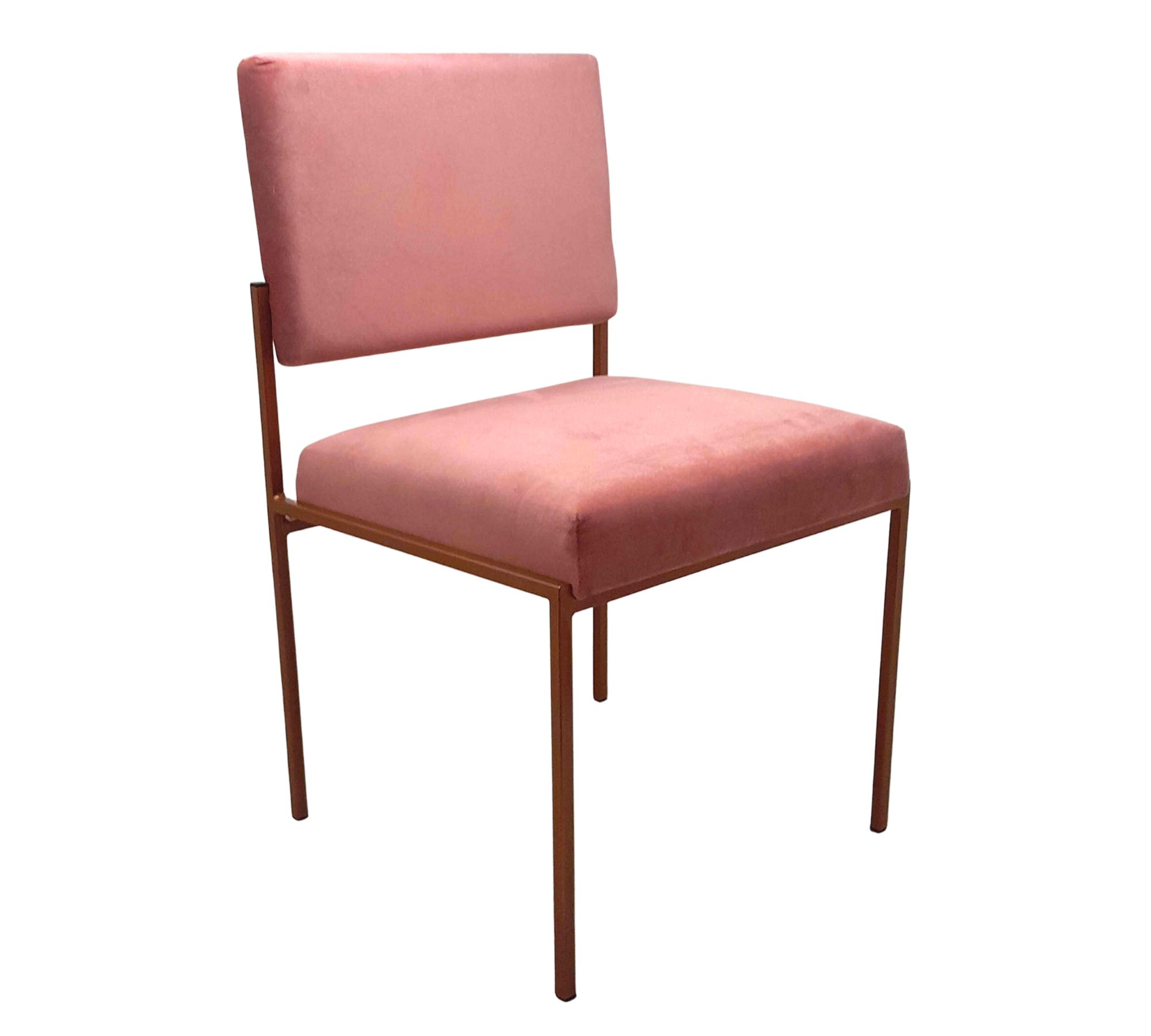 Cube Esszimmerstuhl Velvet Line Rosa Kupfer