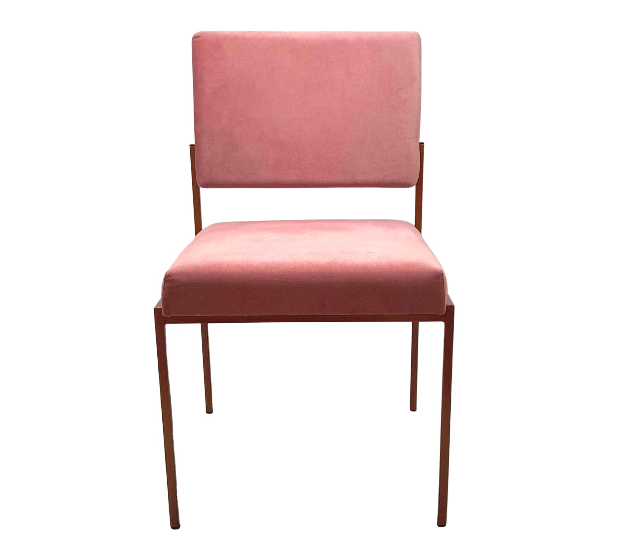 Cube Esszimmerstuhl Velvet Line Rosa Kupfer