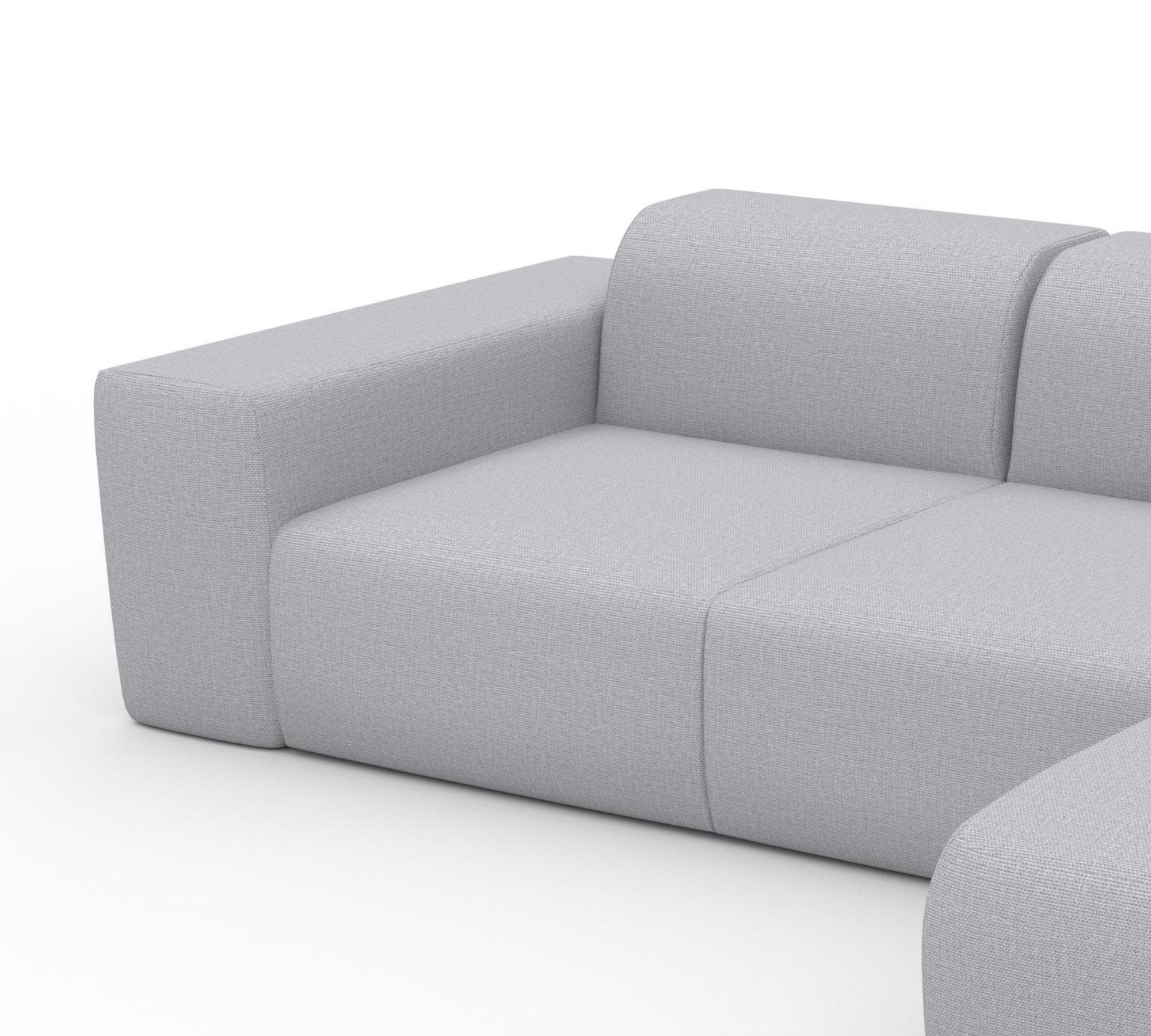 Pyllow Ecksofa Récamiere Rechts Lichtgrau