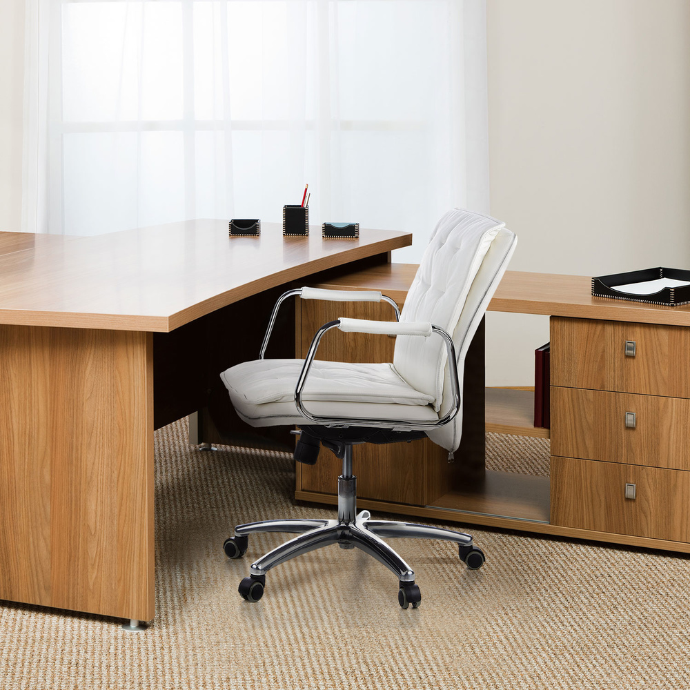 VILLA 10 Office Chair Leather White