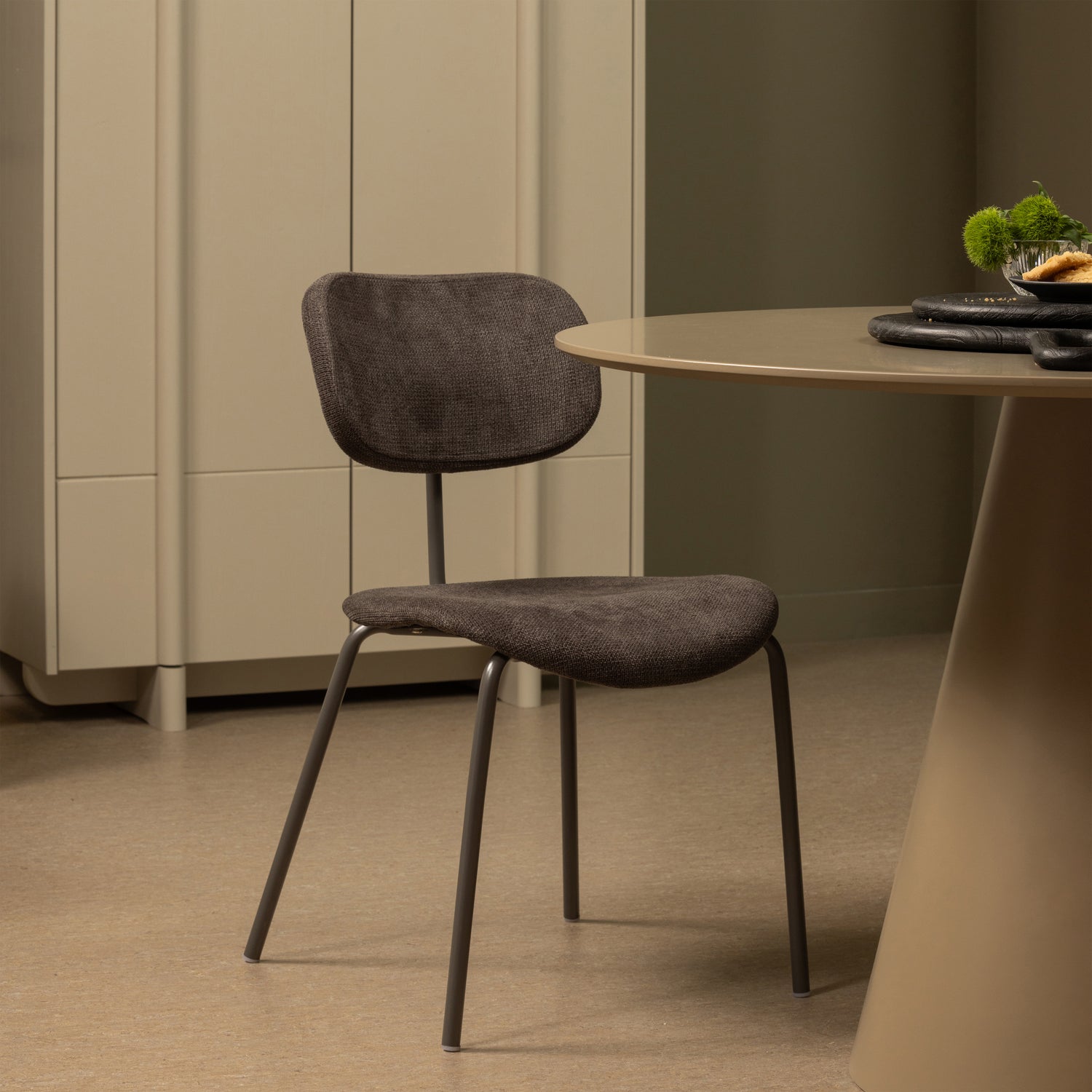 2x Link Dining chair Dark brown