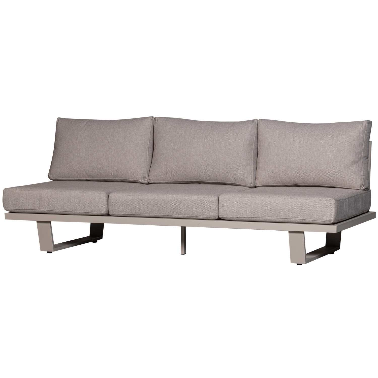Bear 3-seater garden sofa aluminium grey