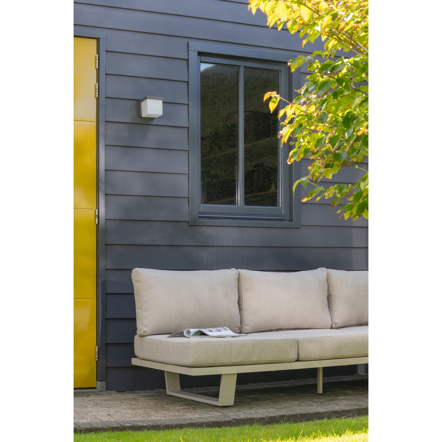 Bear 3-seater garden sofa aluminium grey