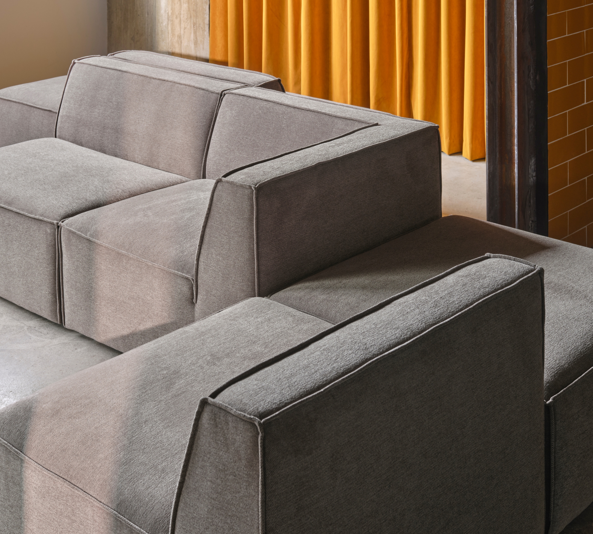 Dane 1-Seater Corner Module Left Planet Grey Green