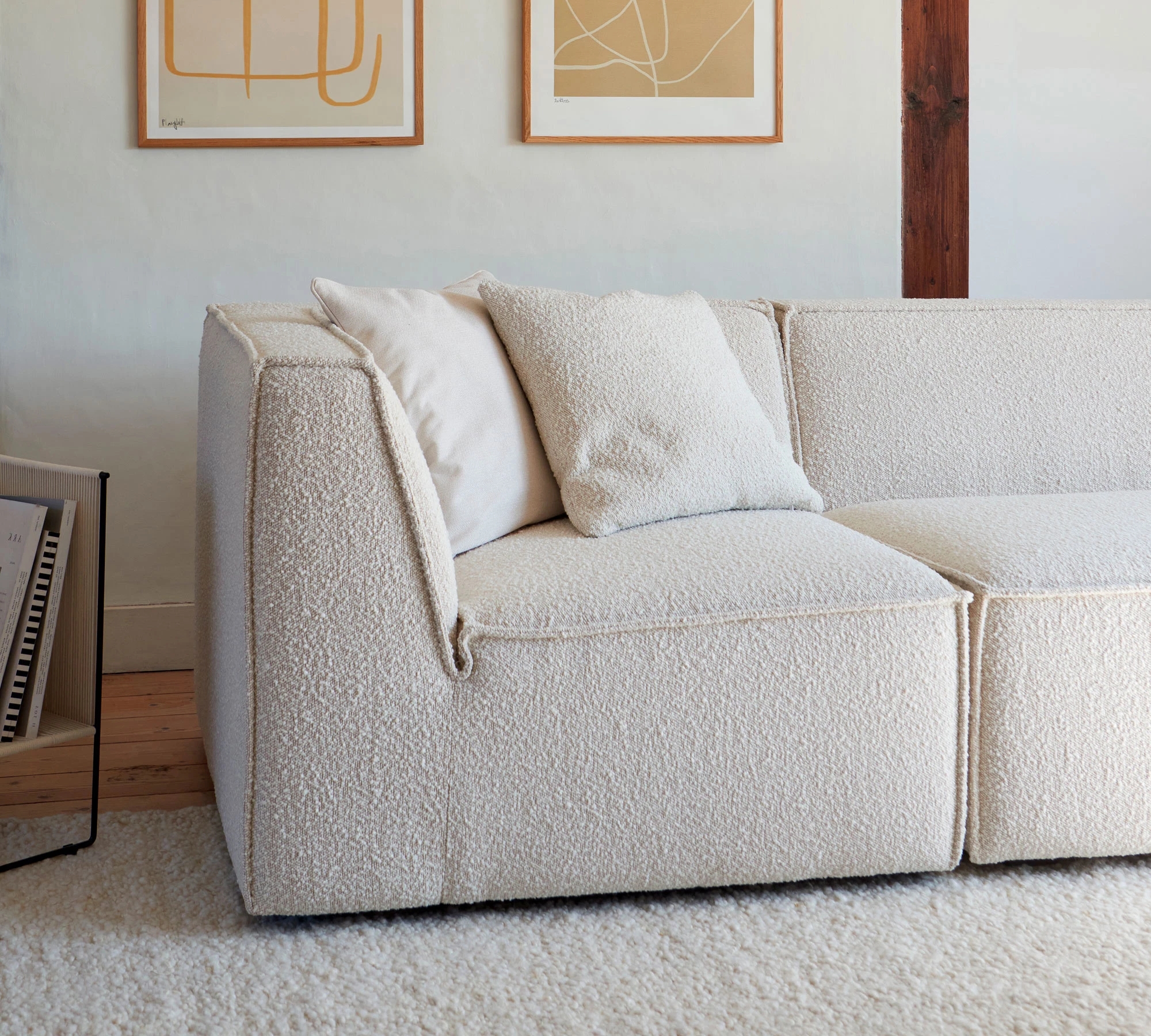 Dane 1-Seater Corner Module Left Maya Cream