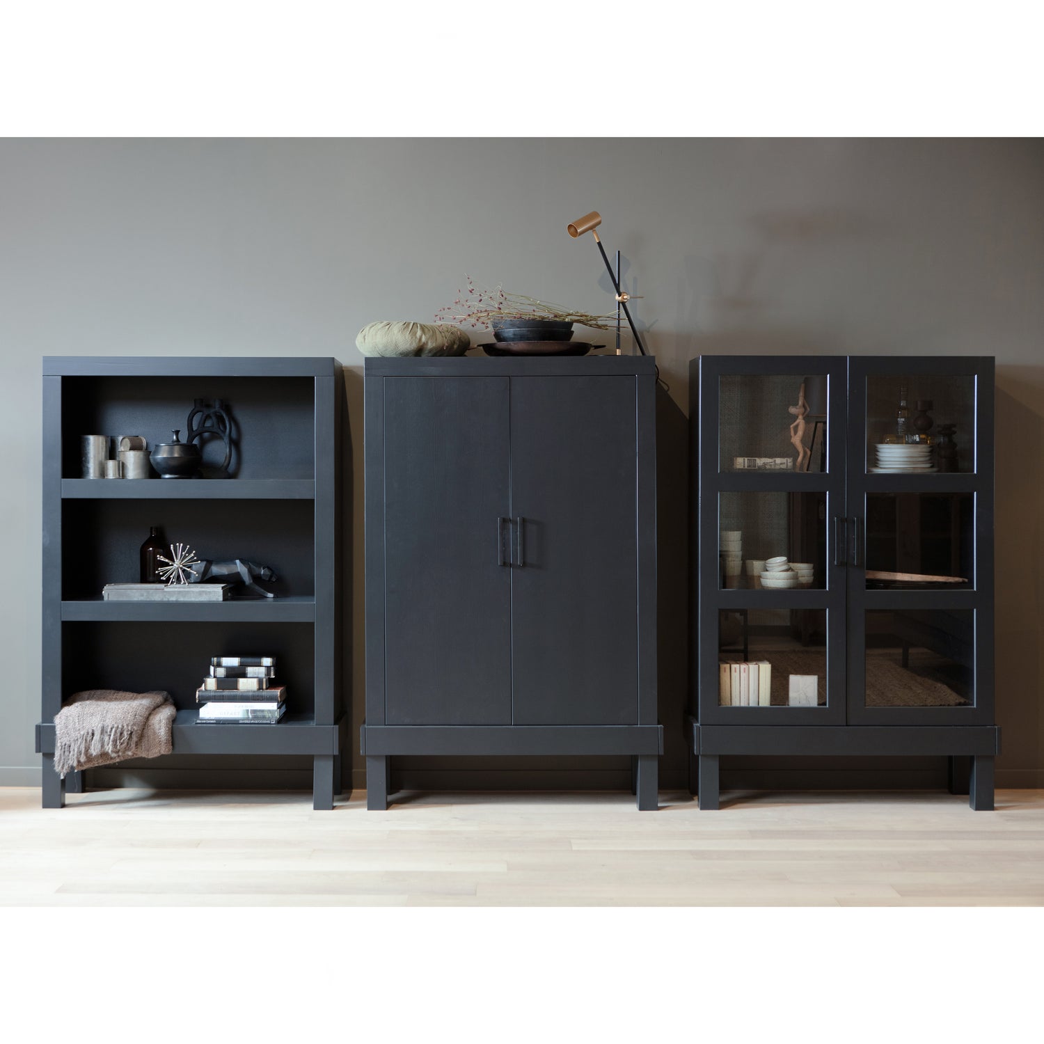 Bonk Cabinet Wood Black