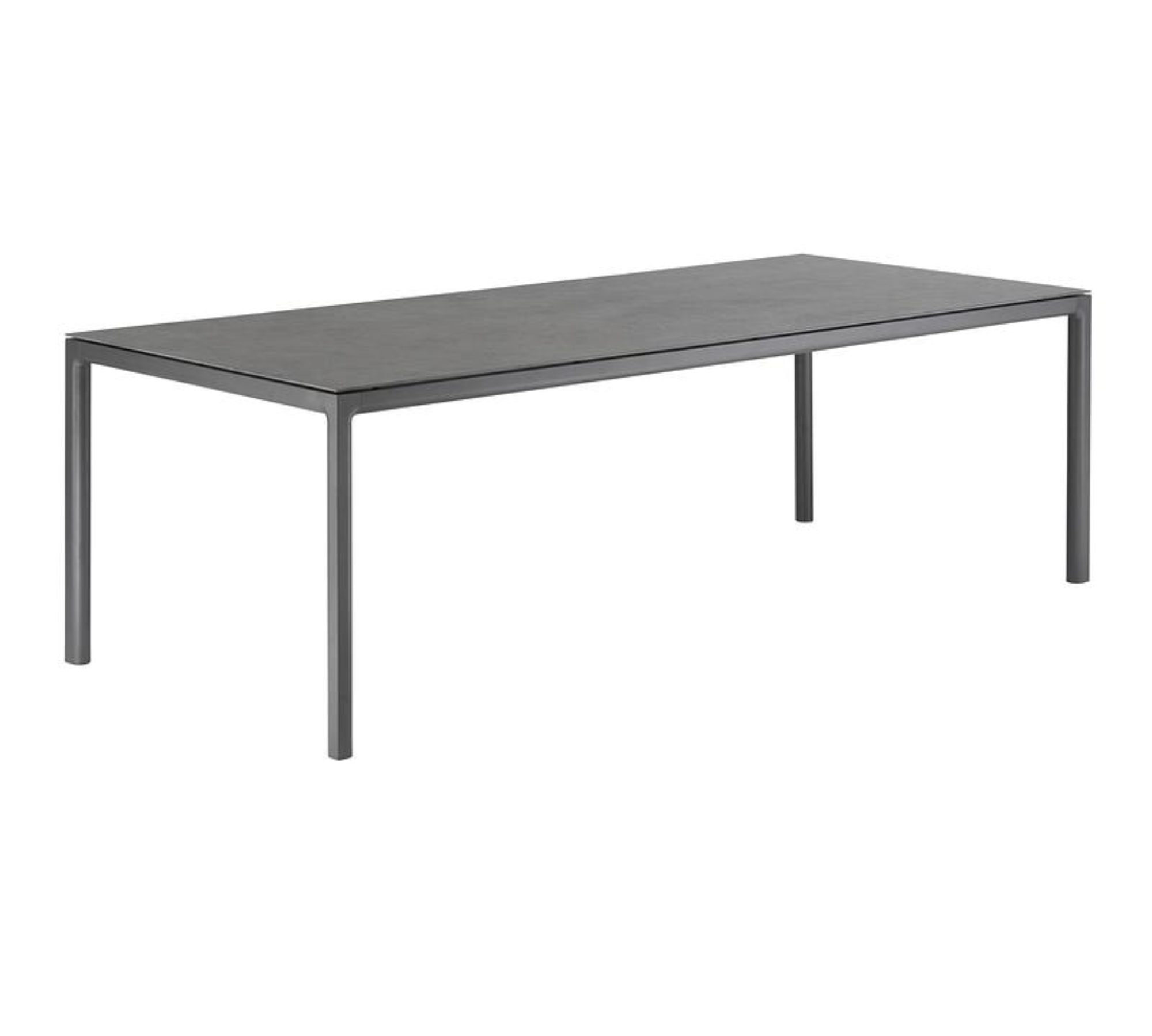 Soft Tisch Aluminium HPL-Platte Anthrazit 240 x 100 cm