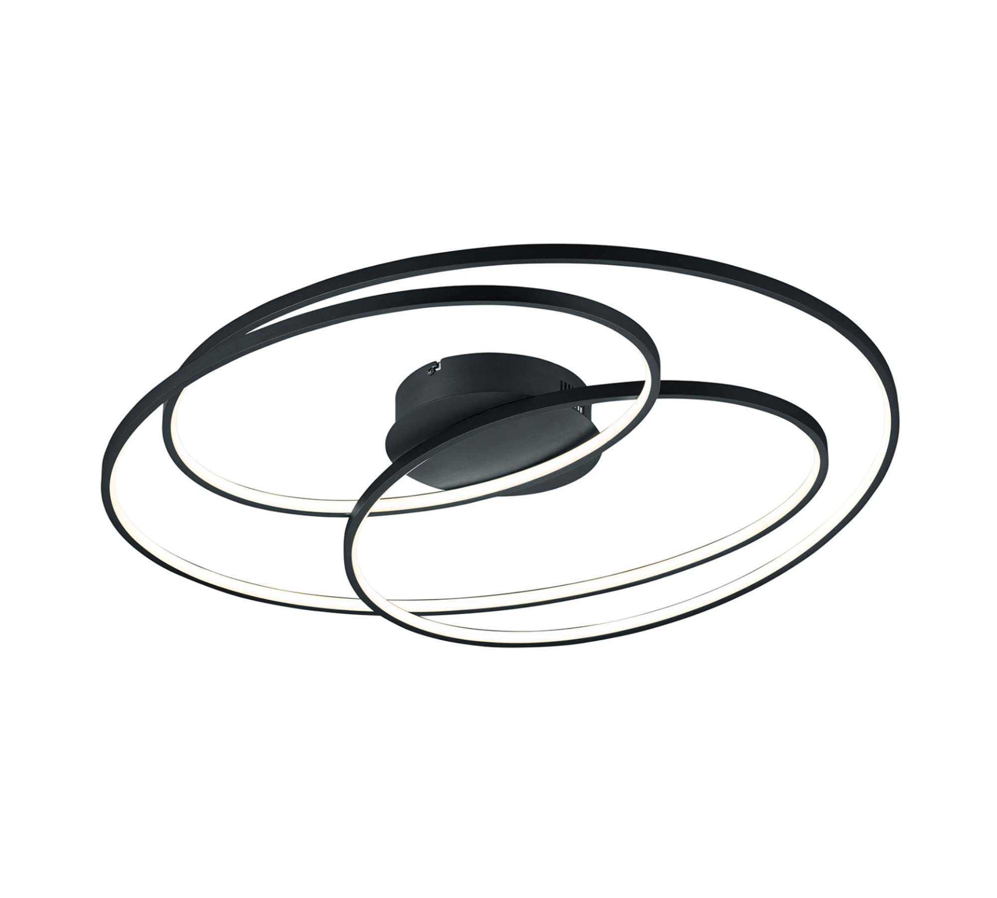LED Deckenleuchte 1-flammig Aluminium Schwarz