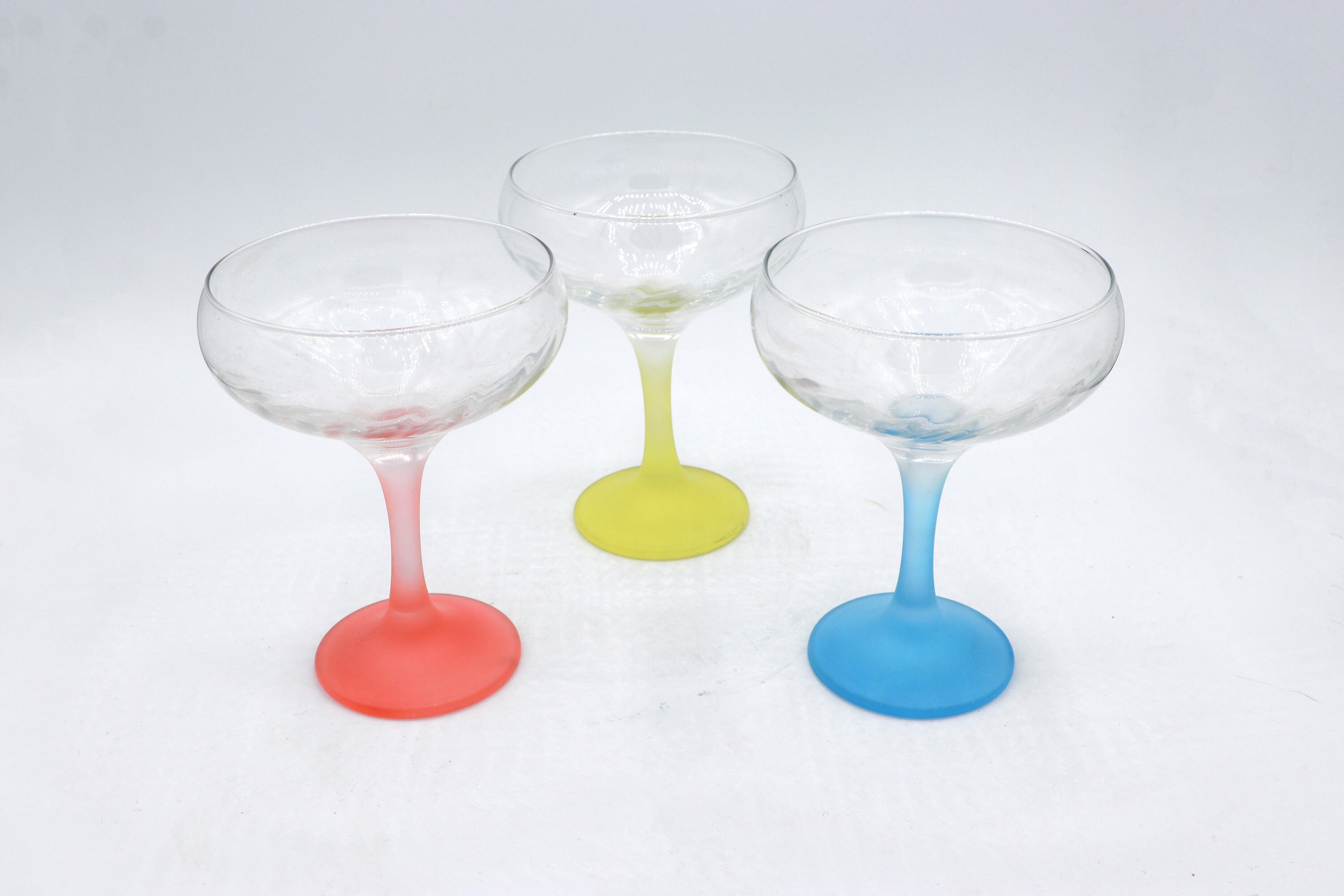 6x Vintage Champagne glasses / Sparkling wine glasses Italy 1950s