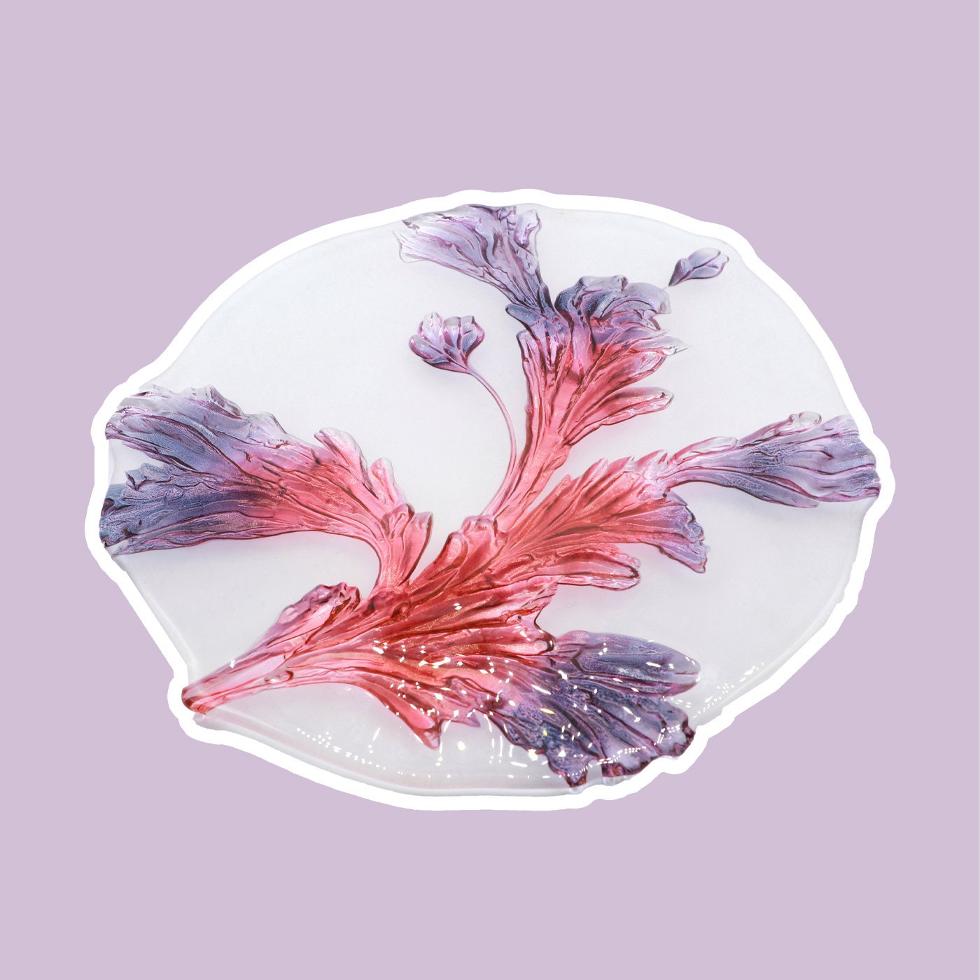 Vintage serving bowl glass 1980s