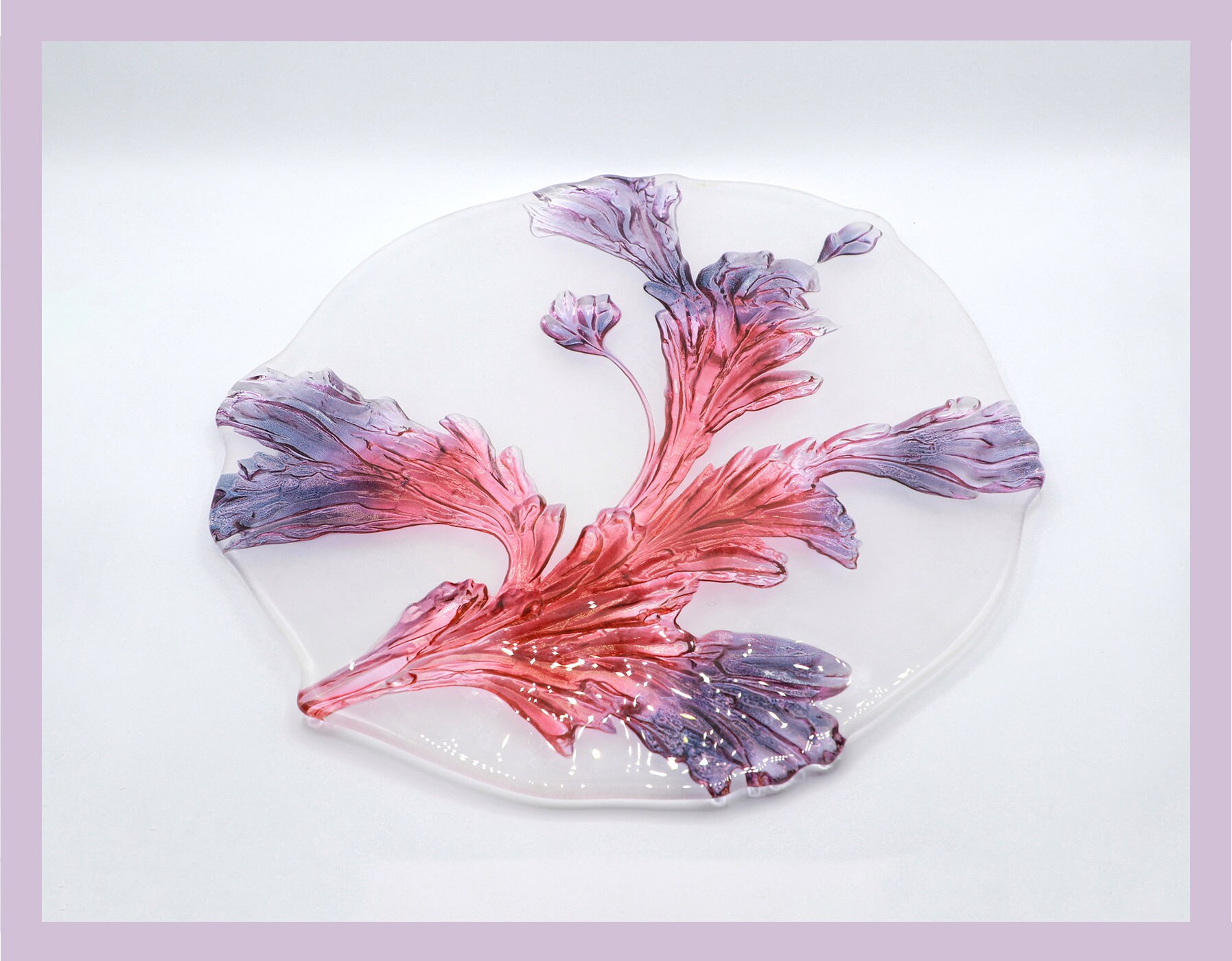 Vintage serving bowl glass 1980s
