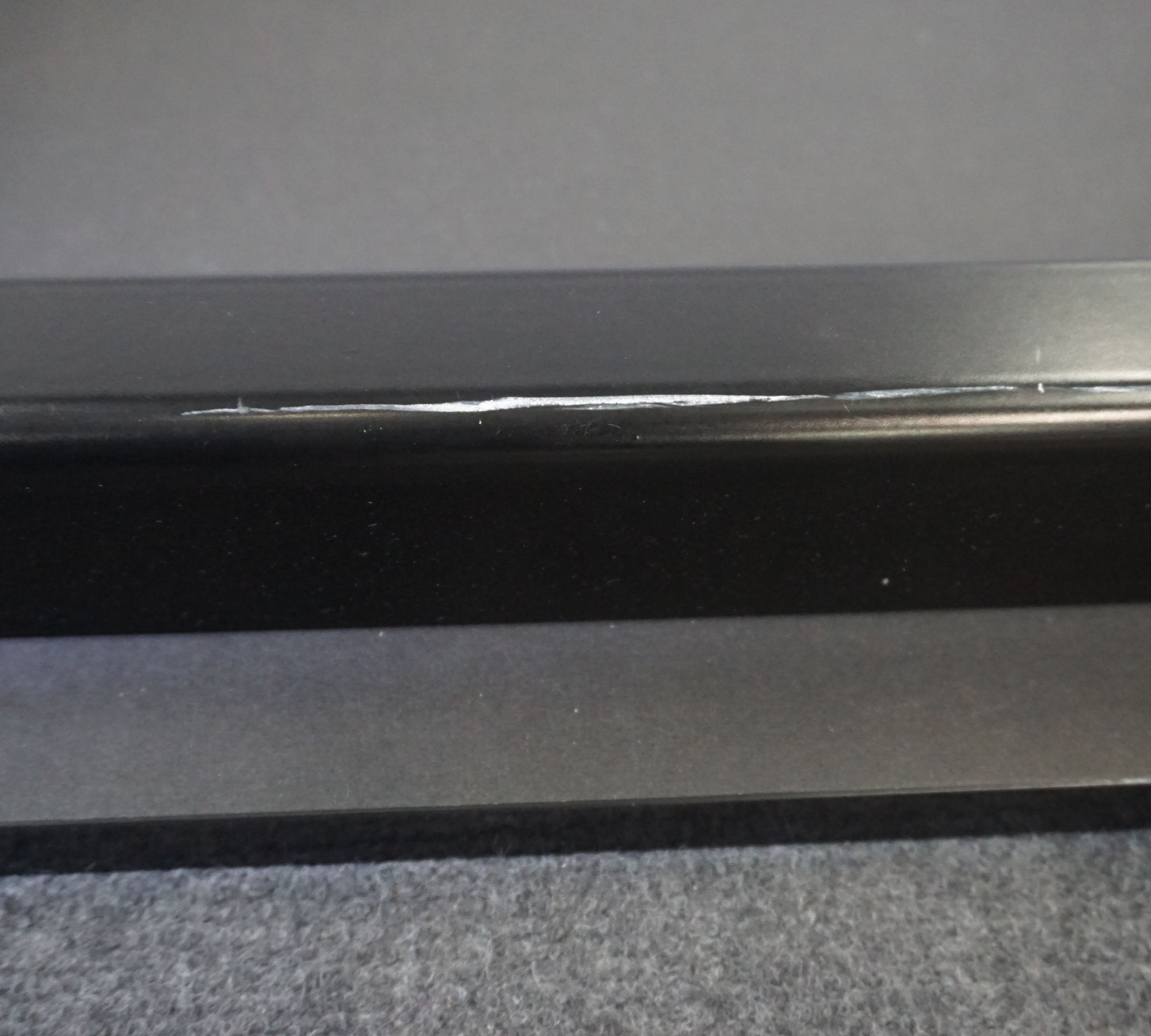 Drip Frame Dining Table Black 190x80cm