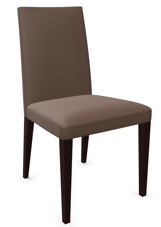 Anna SI1372 Dining chair Faux leather Wood Brown
