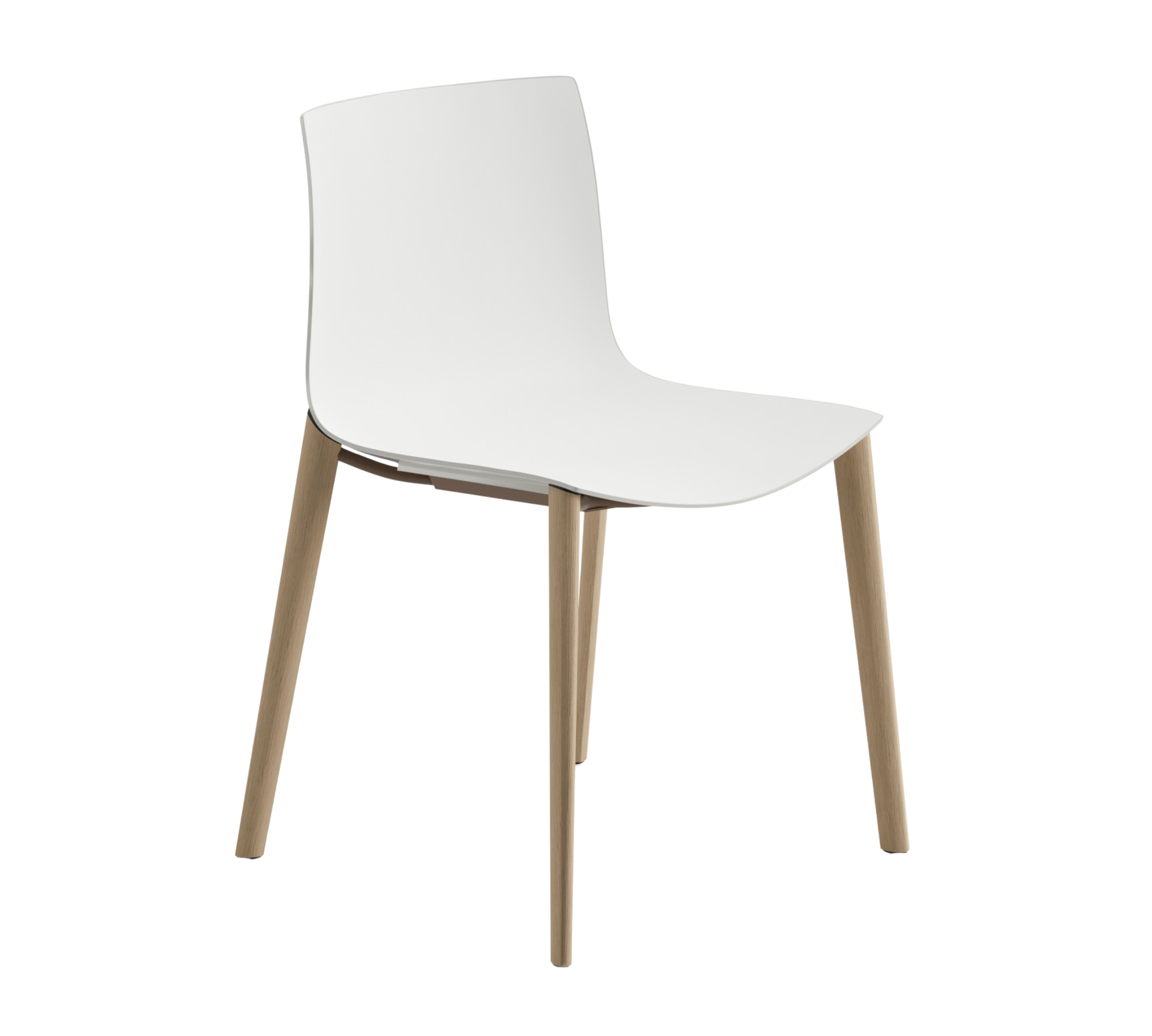 Catifa 46 visitor chair Oak White