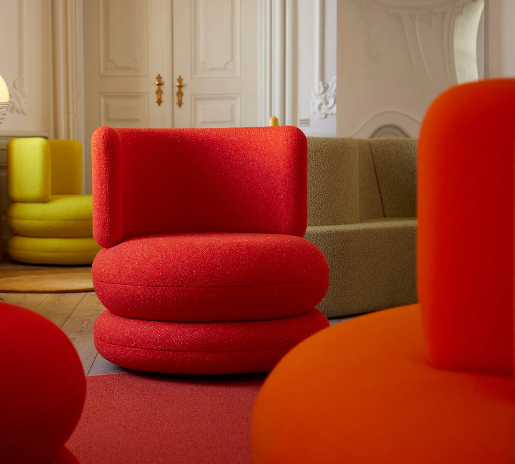 Easy Chair Loungesessel Verner Panton Drehbar Rot