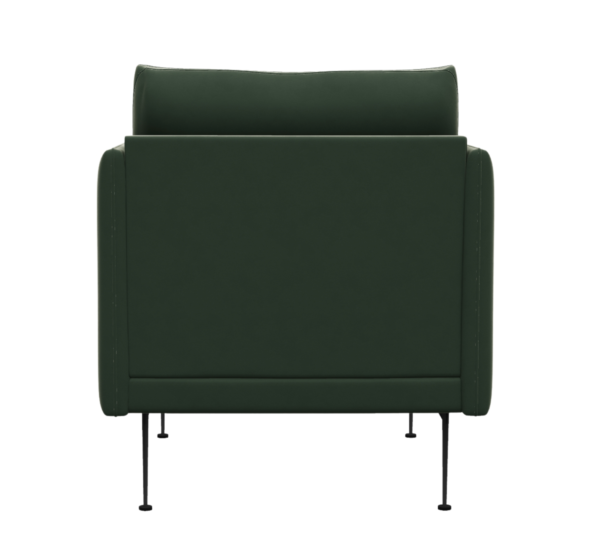 Flamingon Sessel Samt Solemio Dunkelgrün 70