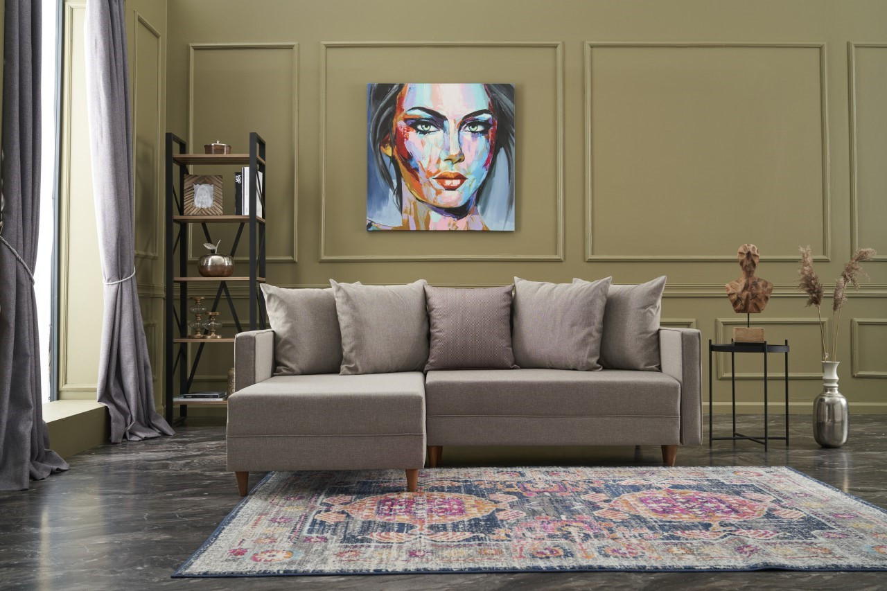 Aydam Divano letto Récamiere Sinistra Crema