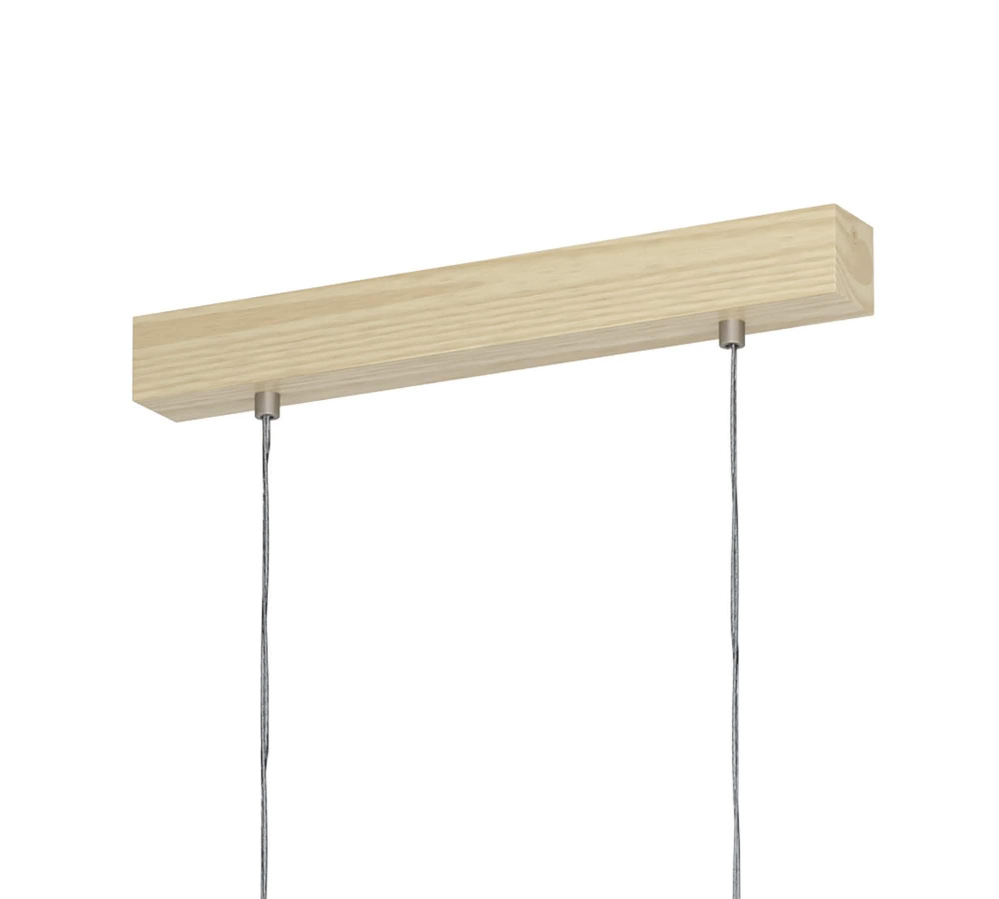 Pendant lamp Castralvo Mixed fabric / Steel 5-light