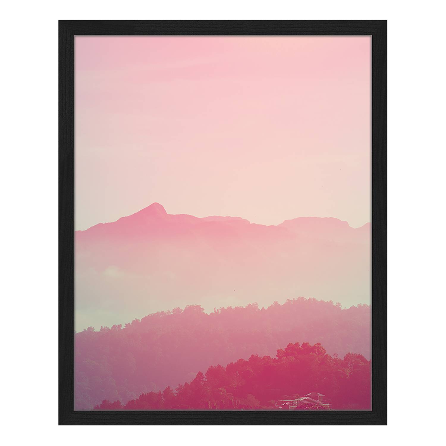 Bild Sunrise over mountains Buche/Plexiglas