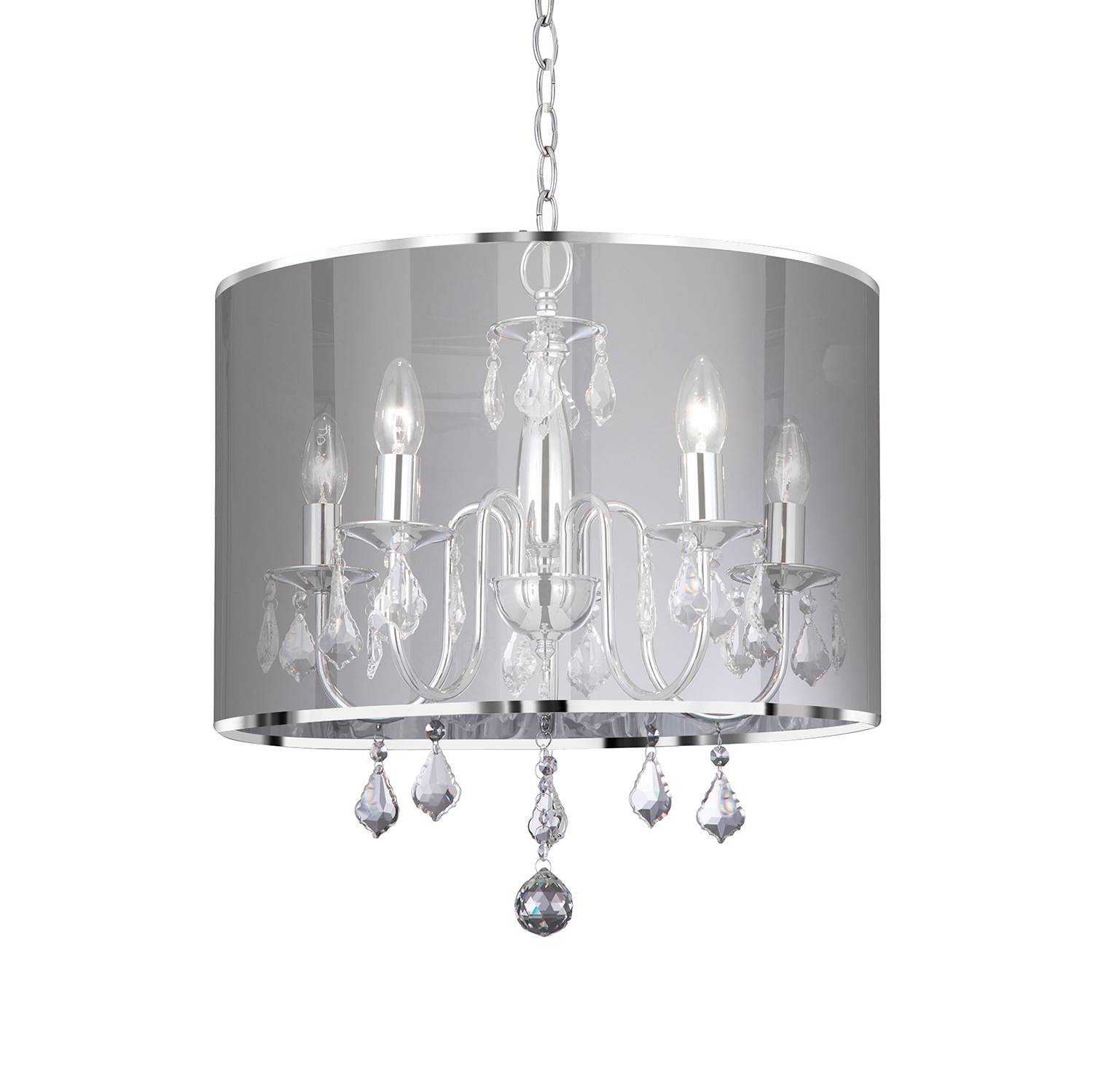Venetian II Pendant Light Polycarbonate Steel 5-bulb