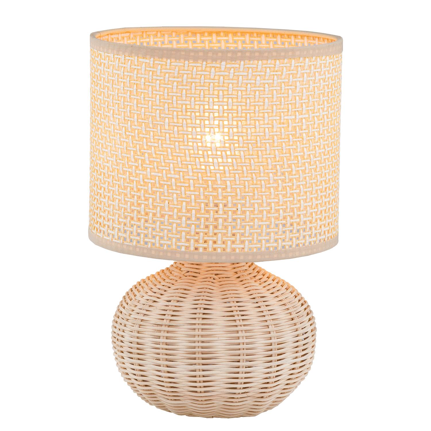 Tischleuchte Rauma II Rattan Beige