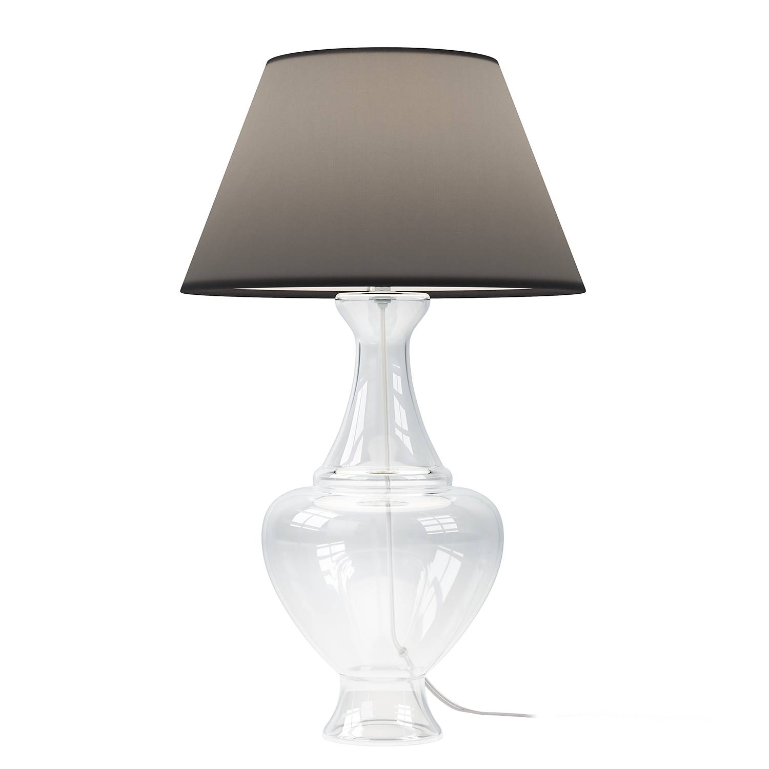 Table lamp
Cotton fabric
Clear glass
1-flame