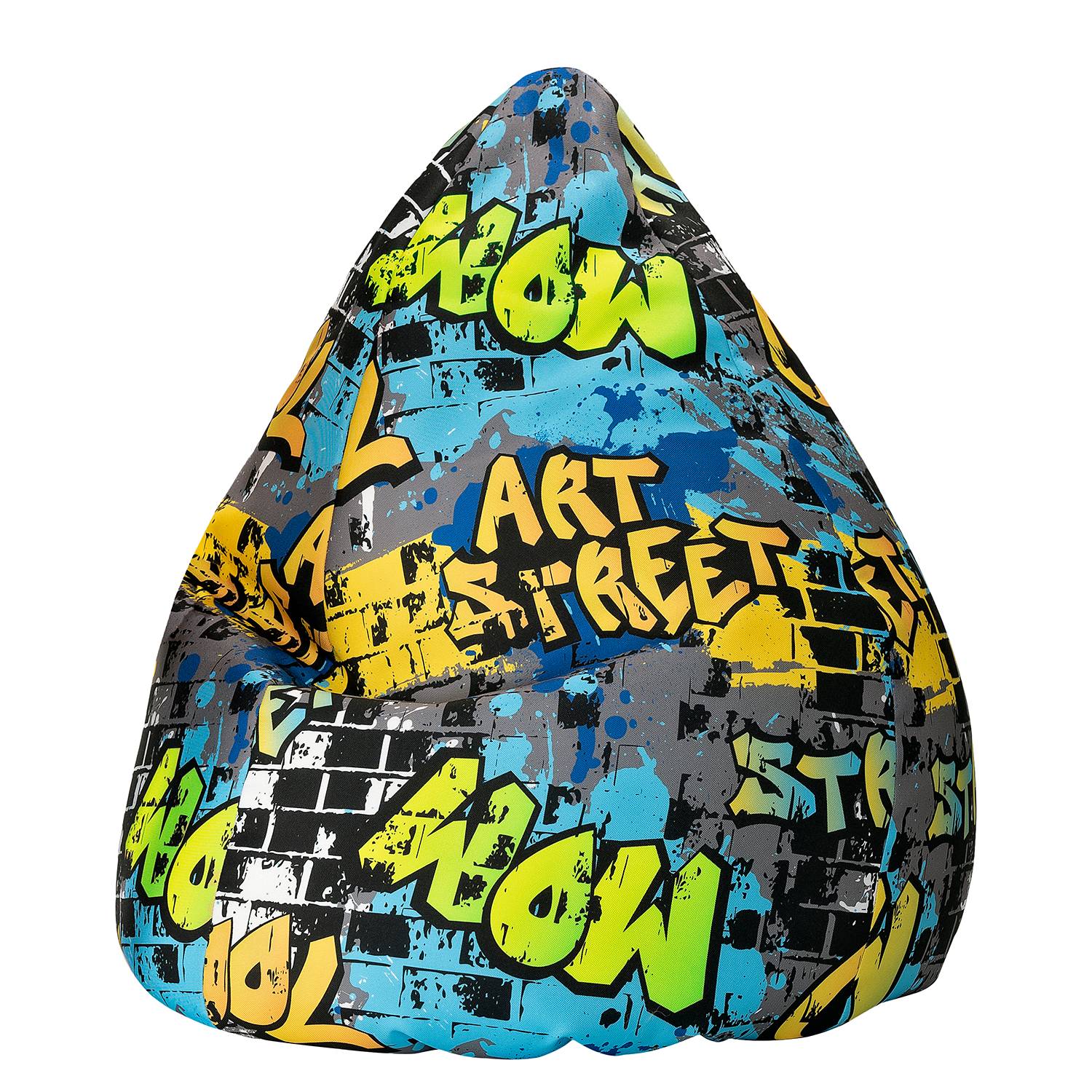 Beanbag Cool Yellow Polyester PVC 70 x 110 x 70 cm