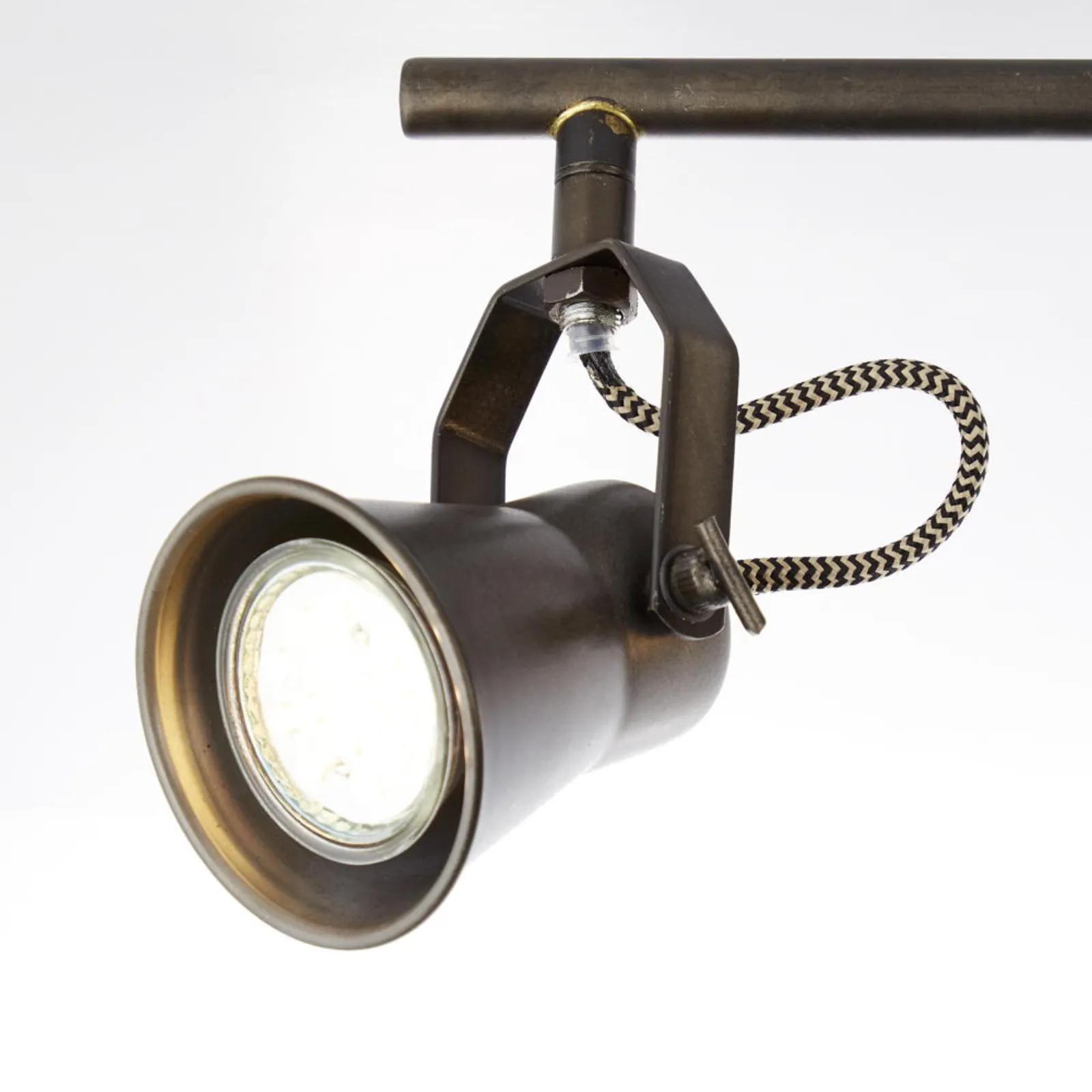 Ceiling lamp Seed II Steel Pine solid 4-flame