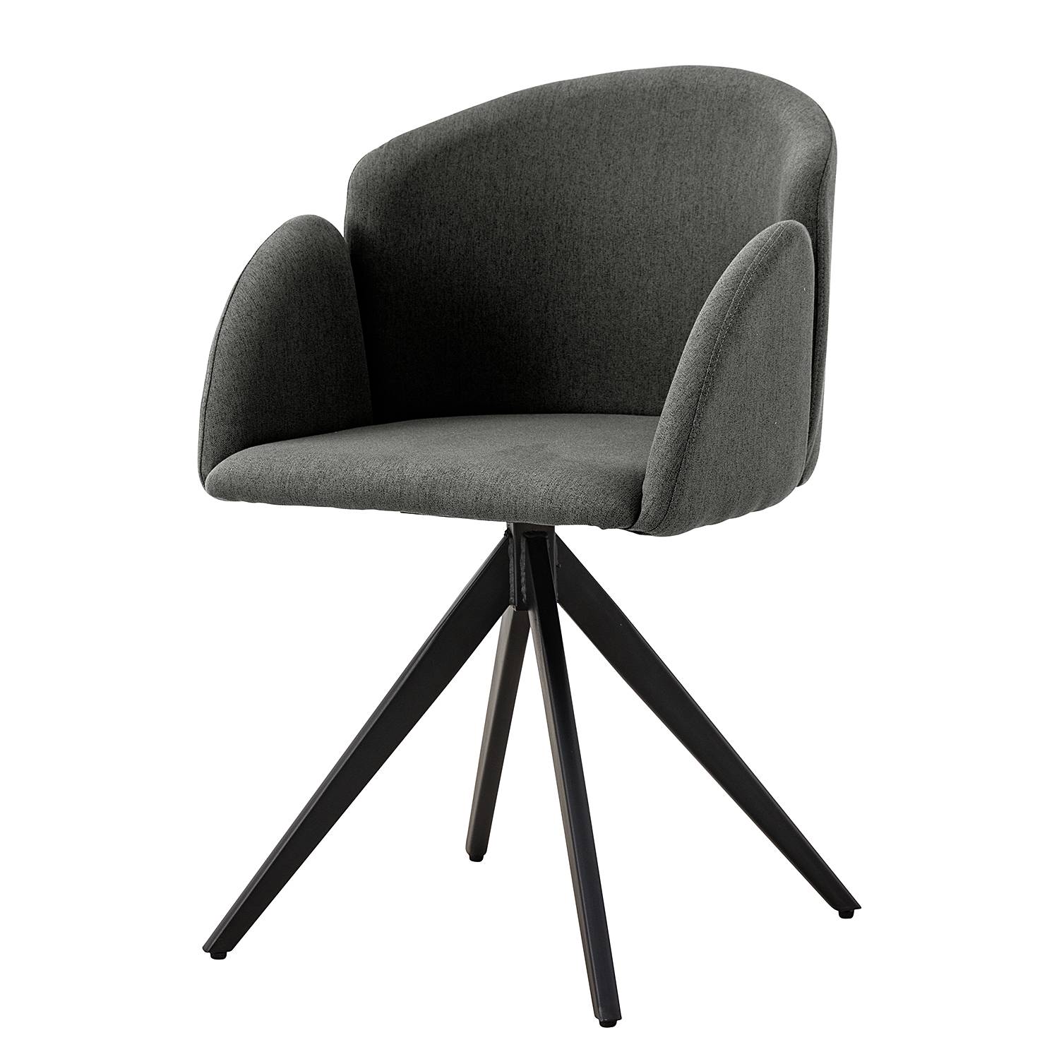 Swiveling Armchair LETAERI Anthracite
