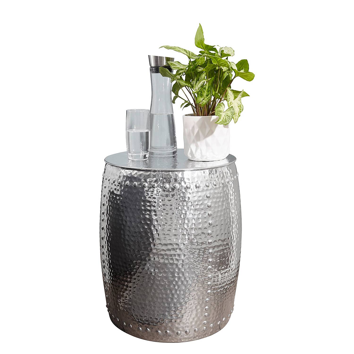 Side table Juanico Aluminum Silver