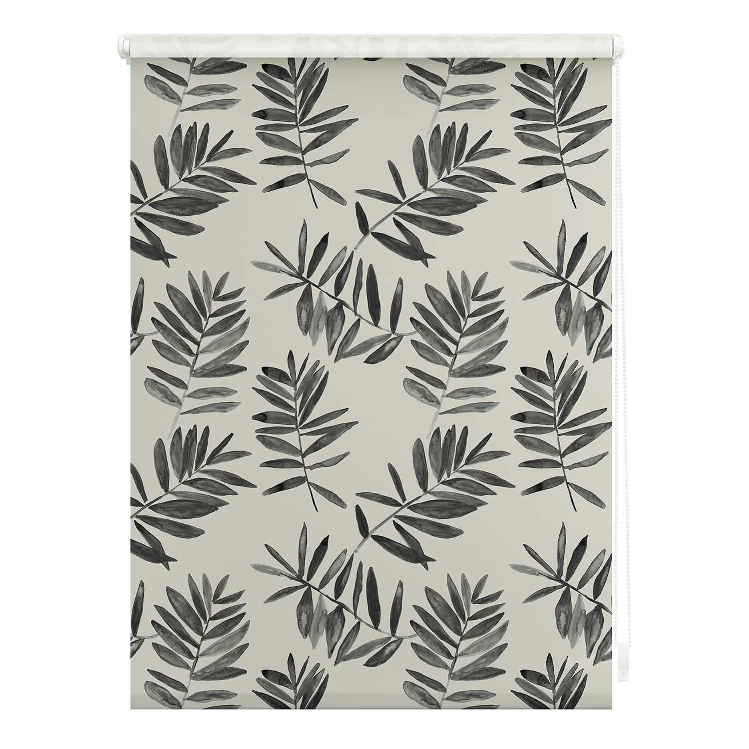 Clamp-on roller blind Black Watercolor Polyester