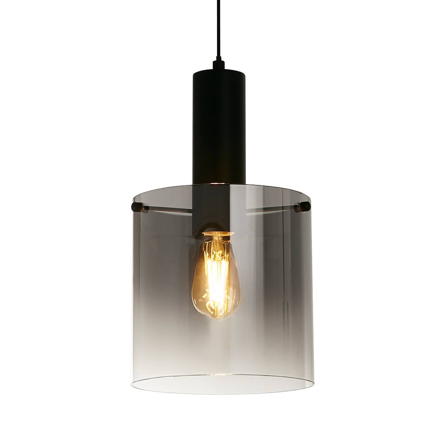 Sweden Pendant lamp Steel Glass Black