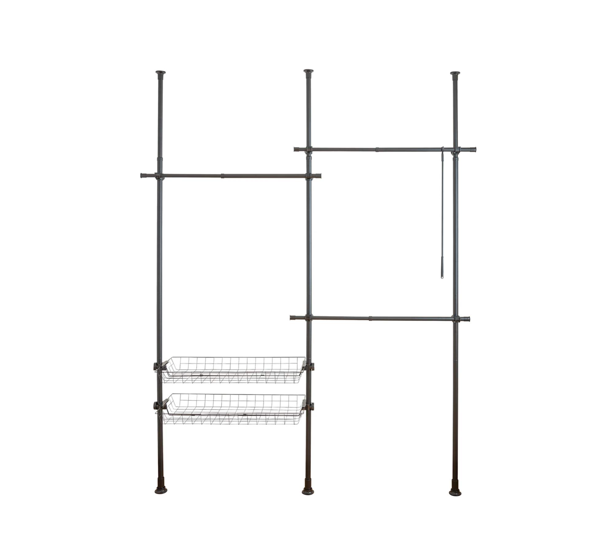 Garderobe Stahl Schwarz