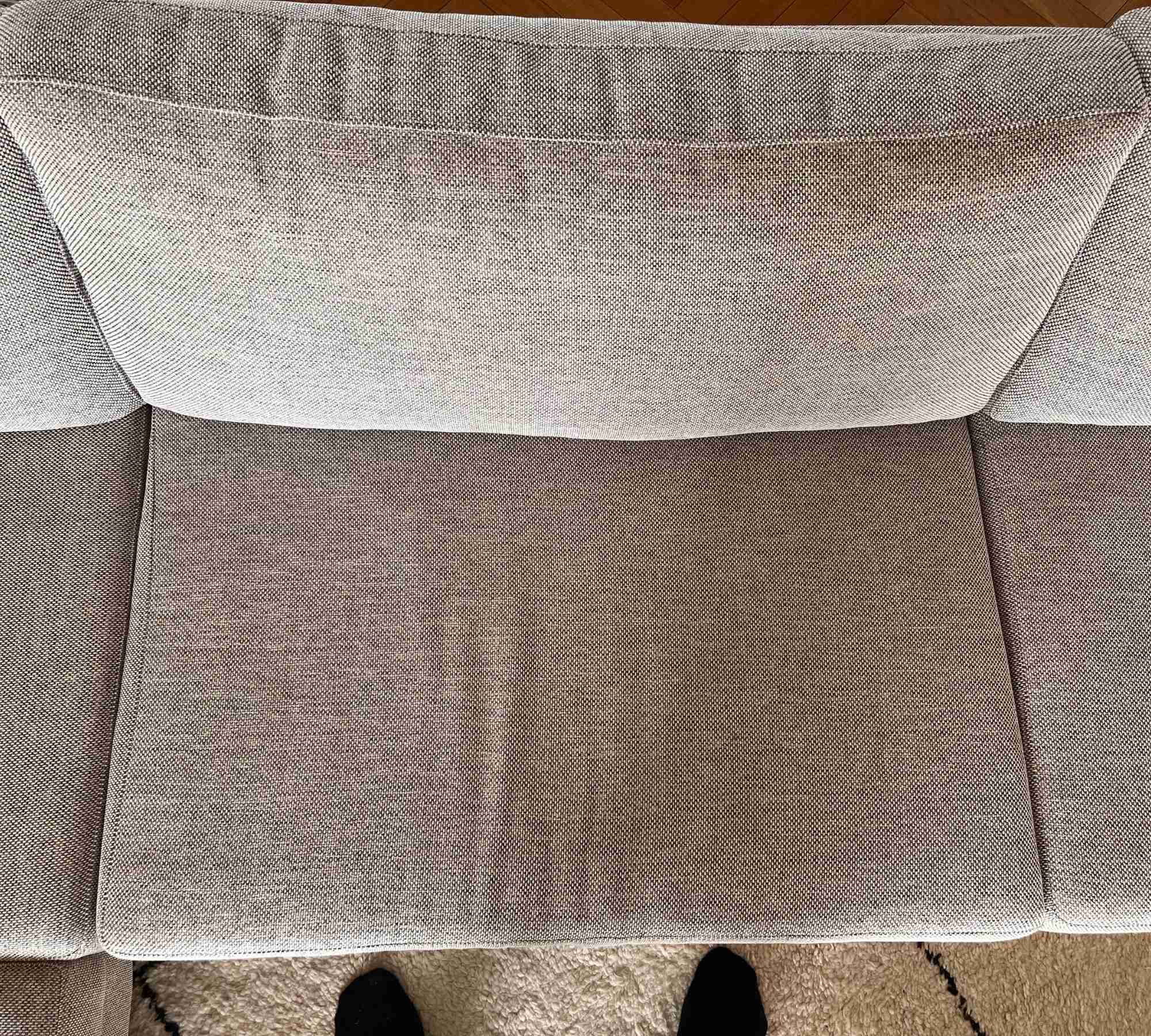 Indivi Ecksofa mit Loungemodul links Mojave Bezug Grau