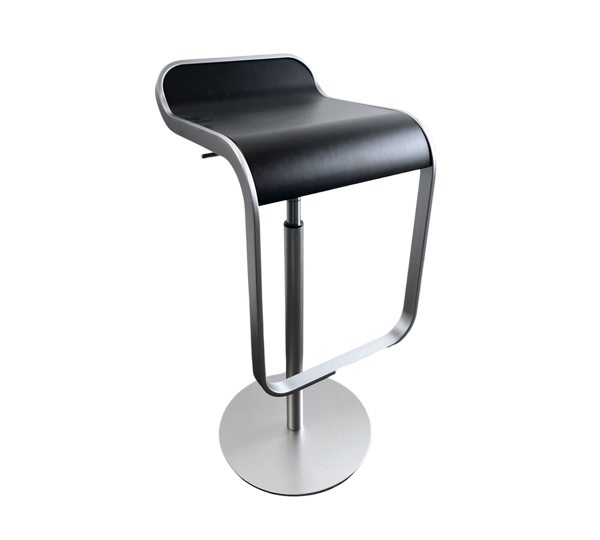 LEM Barhocker Holz Chrom Schwarz