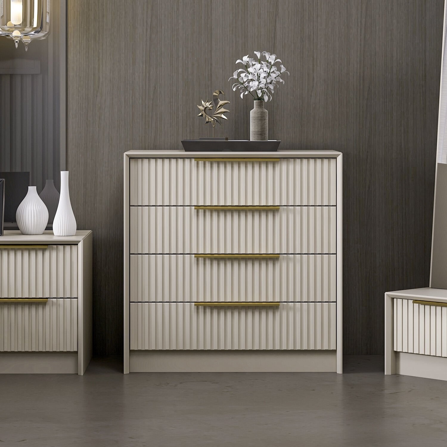 Kale Luxe 7939 chest of drawers Grey
