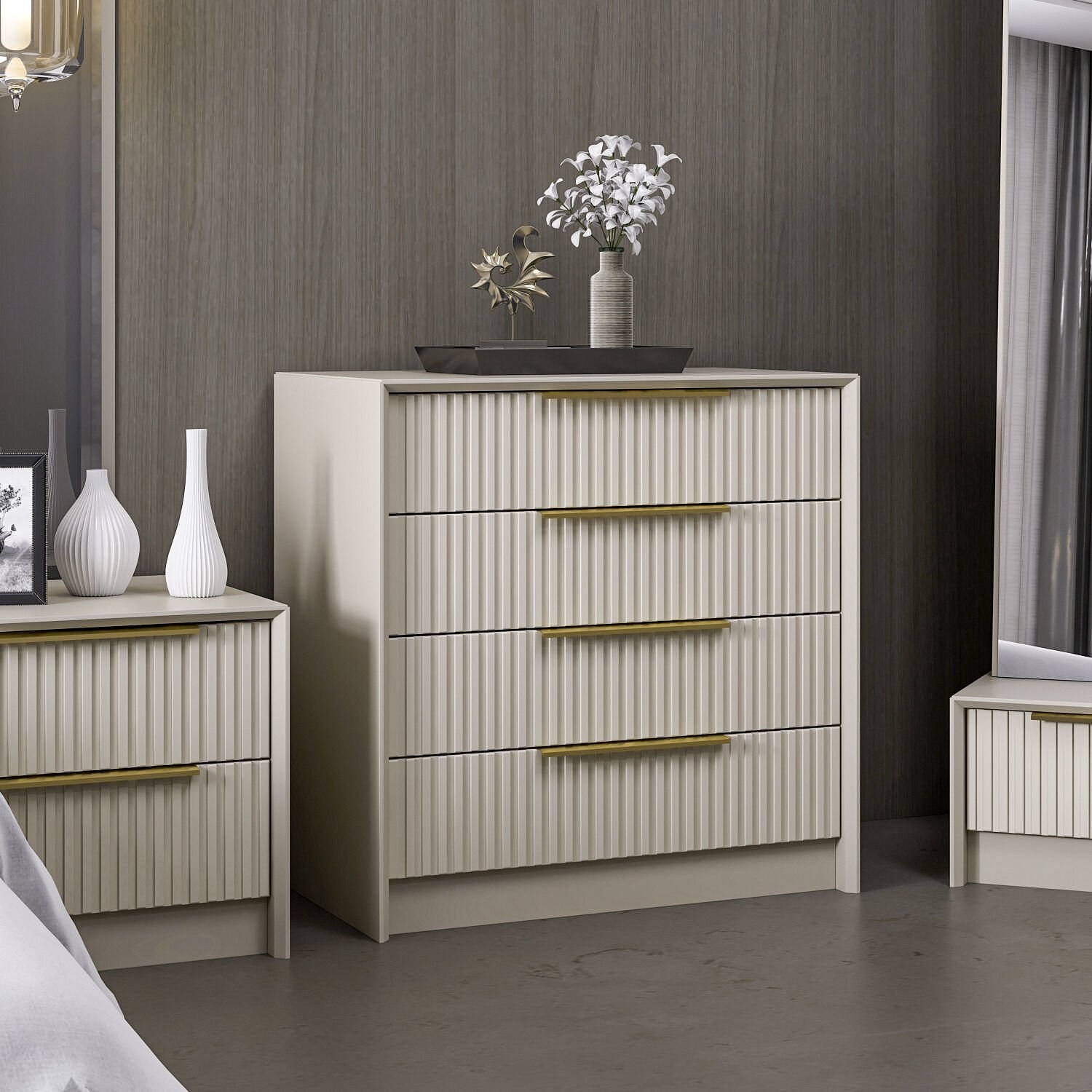 Kale Luxe 7939 chest of drawers Grey