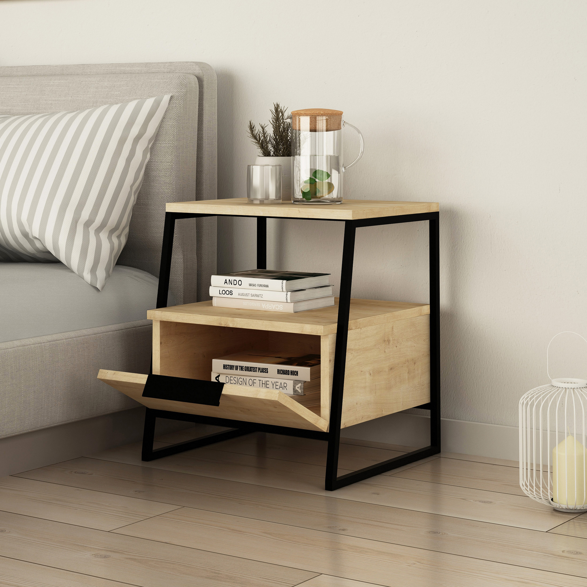Pal Nightstand / Side Table Oak Brown