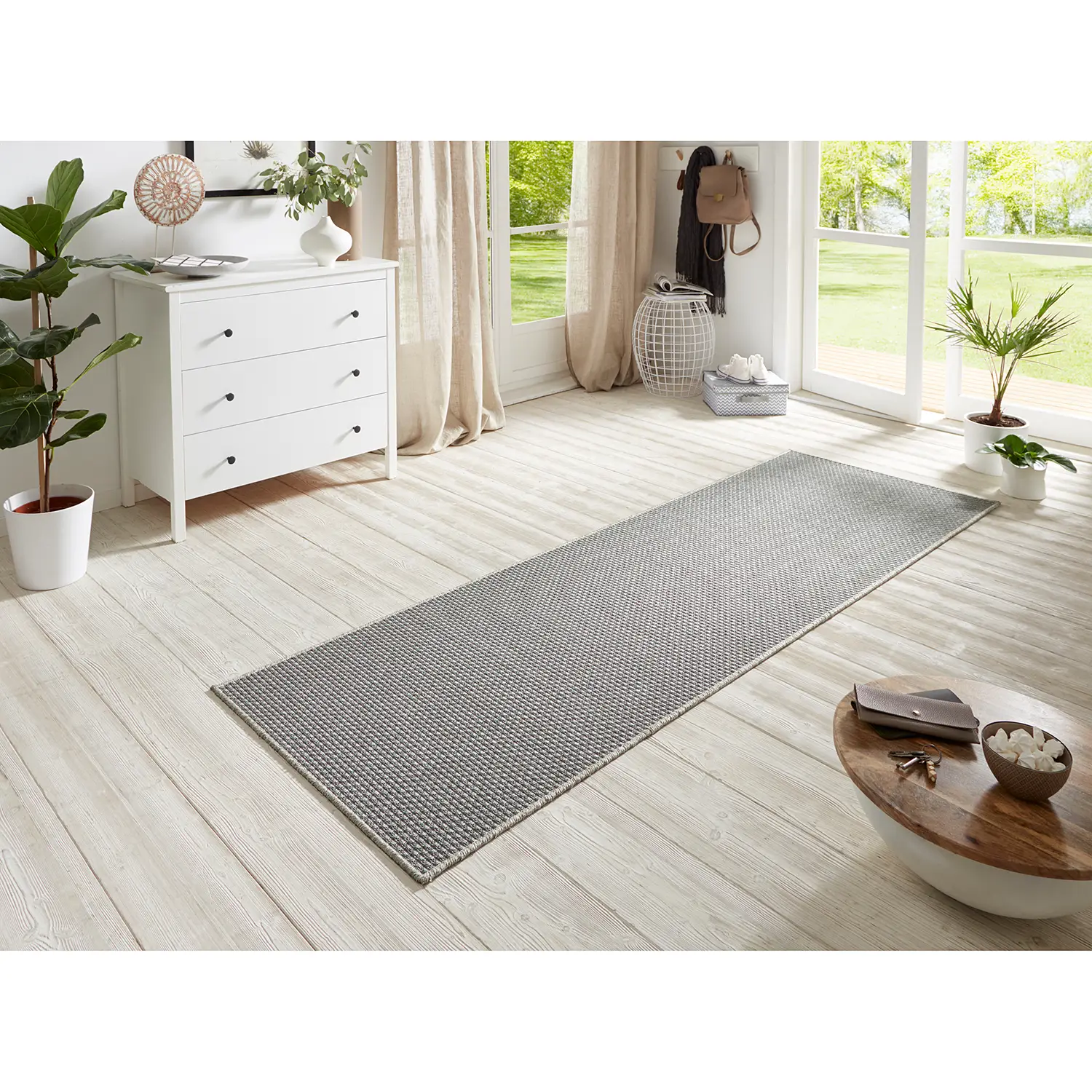 Nature 600 In-/ Outdoor rug Silver