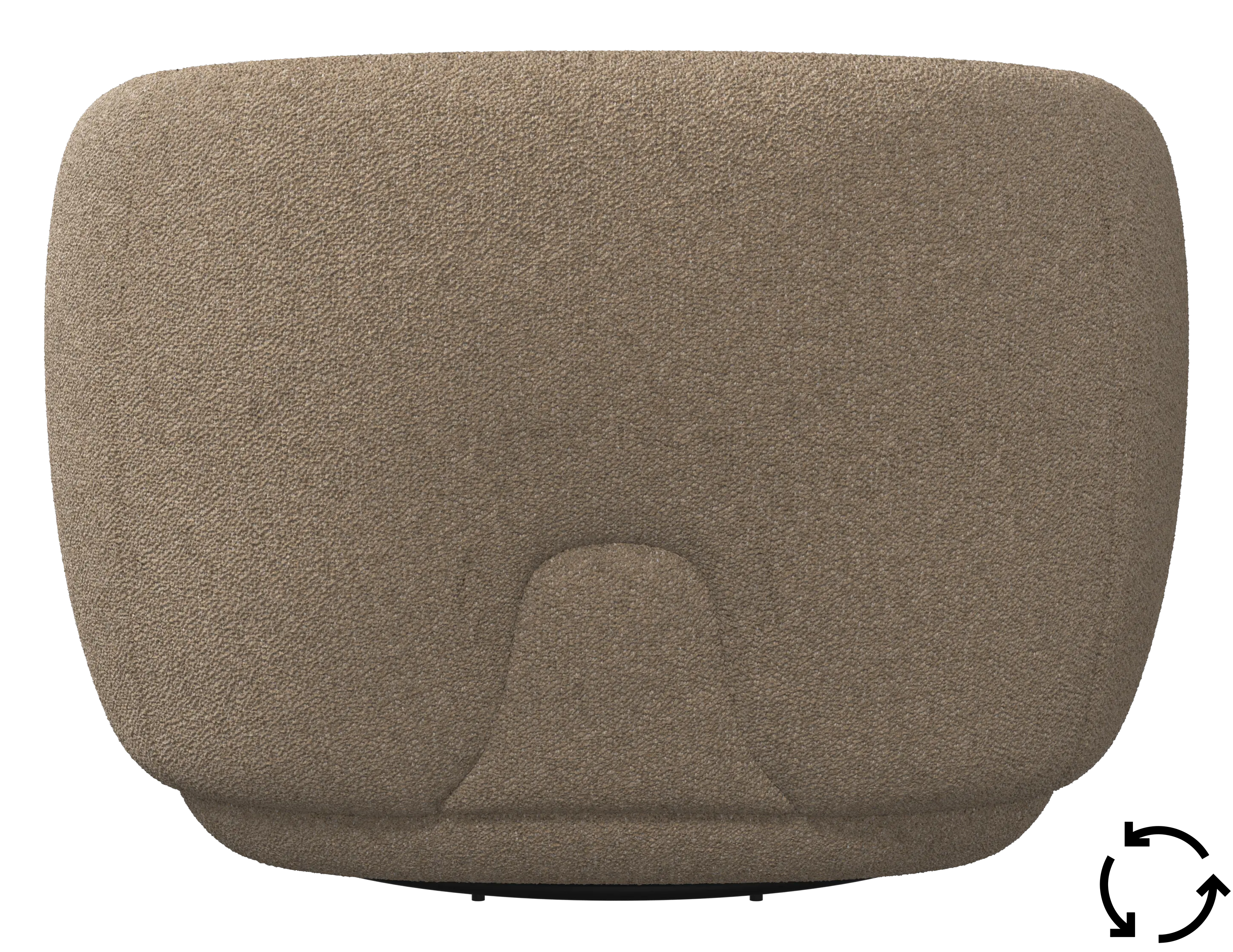 Bolzano Armchair Swivel Lazio Brown 3096