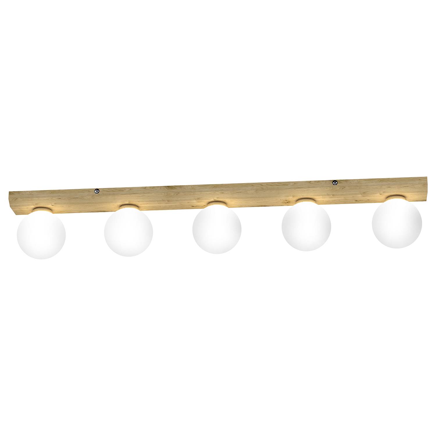 Ceiling light Arcelia 5-light Brown