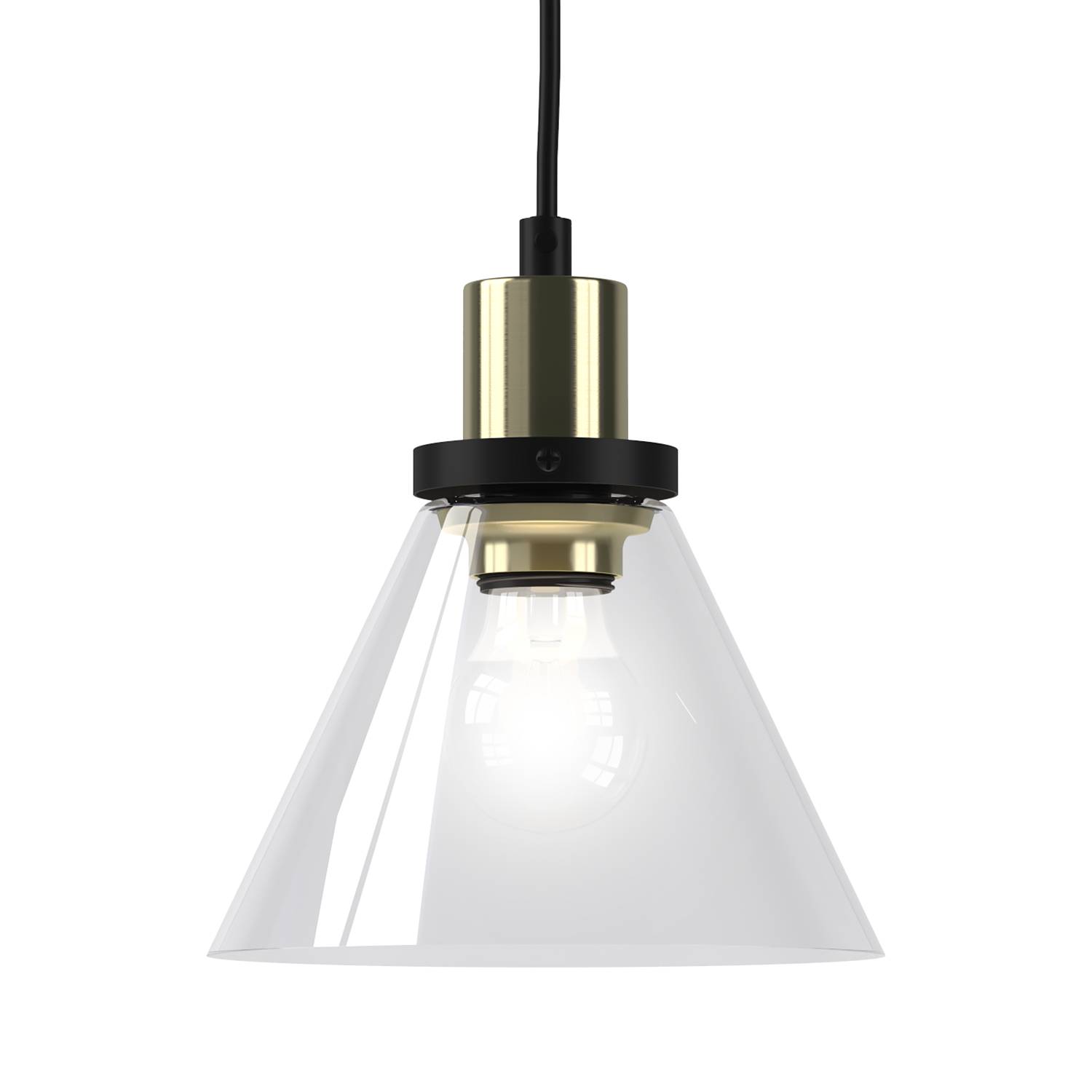 Pendant light Ardez 1-bulb Transparent