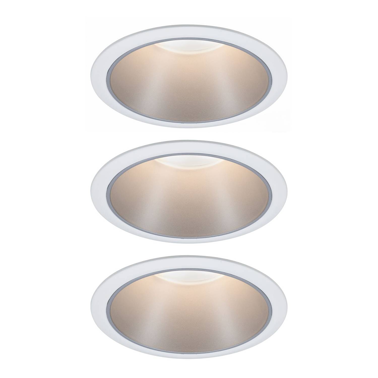 Einbauleuchte Cole Coin Aluminium Weiß 3er Set