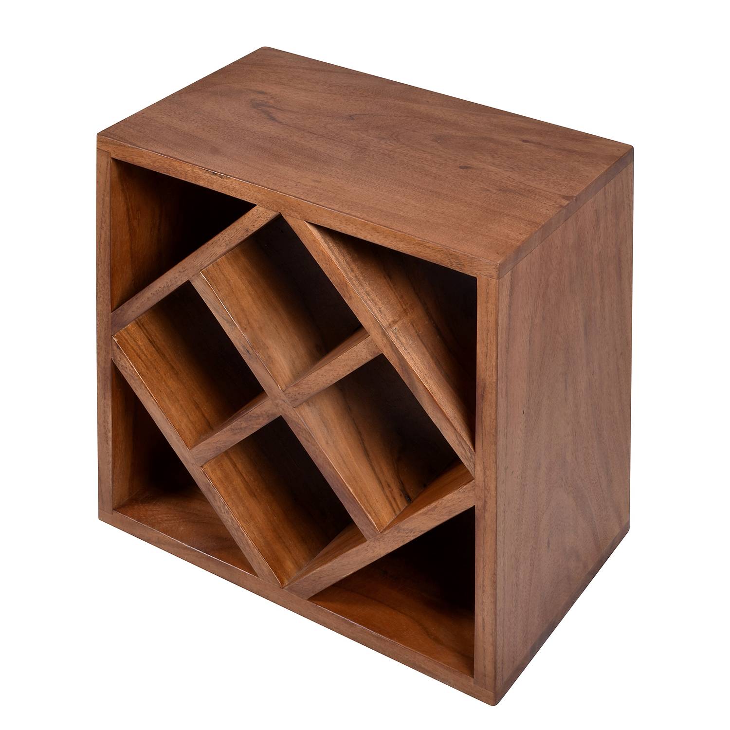 Wine rack Hawley Solid Acacia